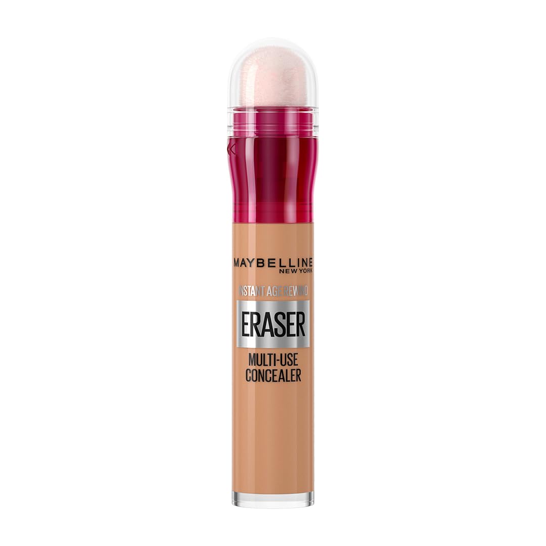 Maybelline New York Instant Age Rewind Dark Circles Treatment Concealer – Medium, Packed with Goji Berry & Haloxyl, Bright & Refreshed eyes, Erase dark circles & fine lines, Long Lasting Concealer, 6g
