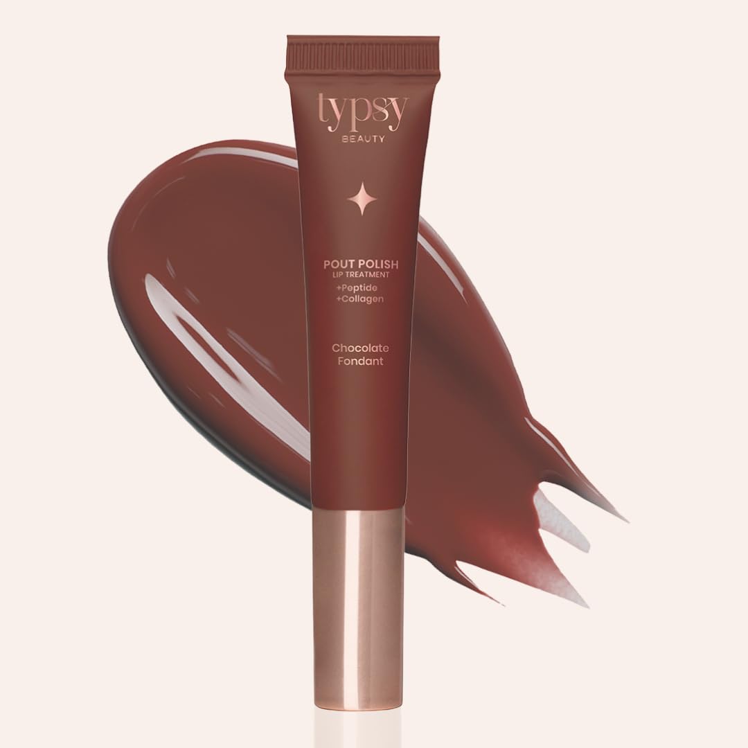 Typsy Beauty Pout Polish Peptide Lip Treatment Balm-Chocolate Fondant | Plump lips with hydration | Lip Balm for Dry and Chapped lips | Chocolate Lip Balm women – 8g Typsy Beauty Pout Polish Peptide Lip Treatment Balm-Chocolate Fondant | Plump lips with hydration | Lip Balm for Dry and Chapped lips | Chocolate Lip Balm women – 8g