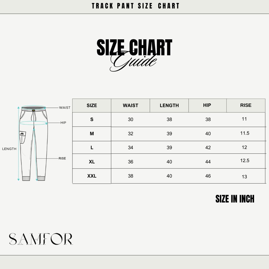 Samfor Polyester Track Pants for Men || Men Track Pants || Men Stylish Track Pant || Cargo Track Pant for Men || Track Pant with Multiple Pockets
