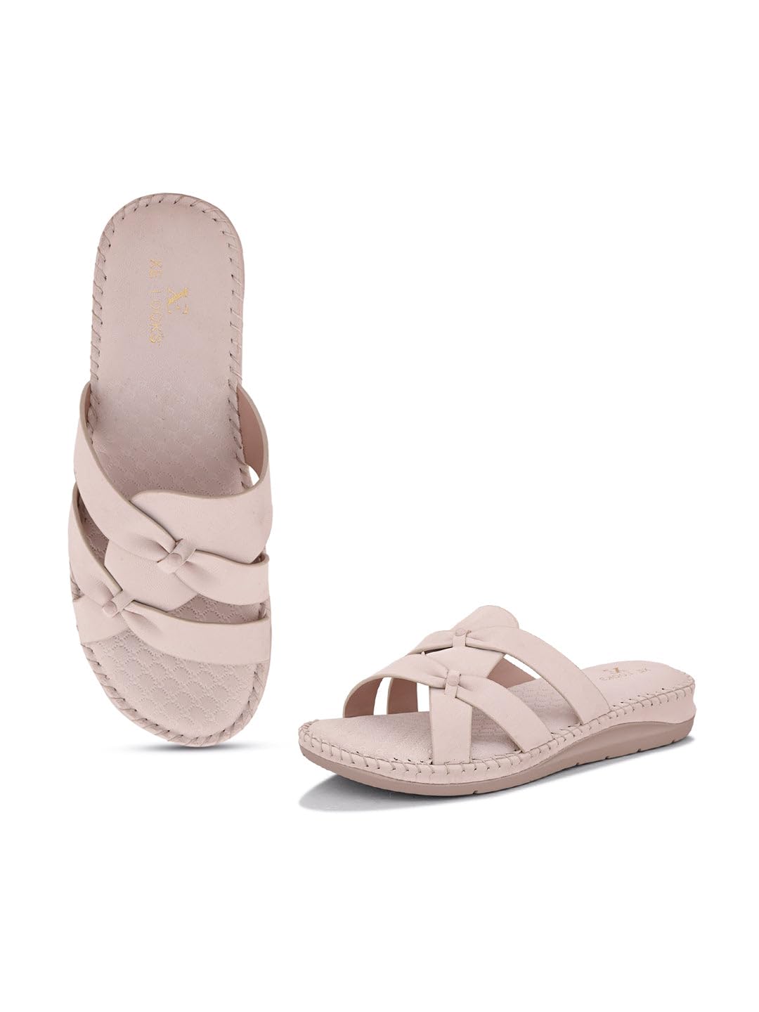 XE Looks Orthopedic Doctor Slippers – Cross-Strap Flat Sandals with Cushioned Sole and Trendy Design for Girls & Womens XE Looks Orthopedic Doctor Slippers – Cross-Strap Flat Sandals with Cushioned Sole and Trendy Design for Girls & Womens