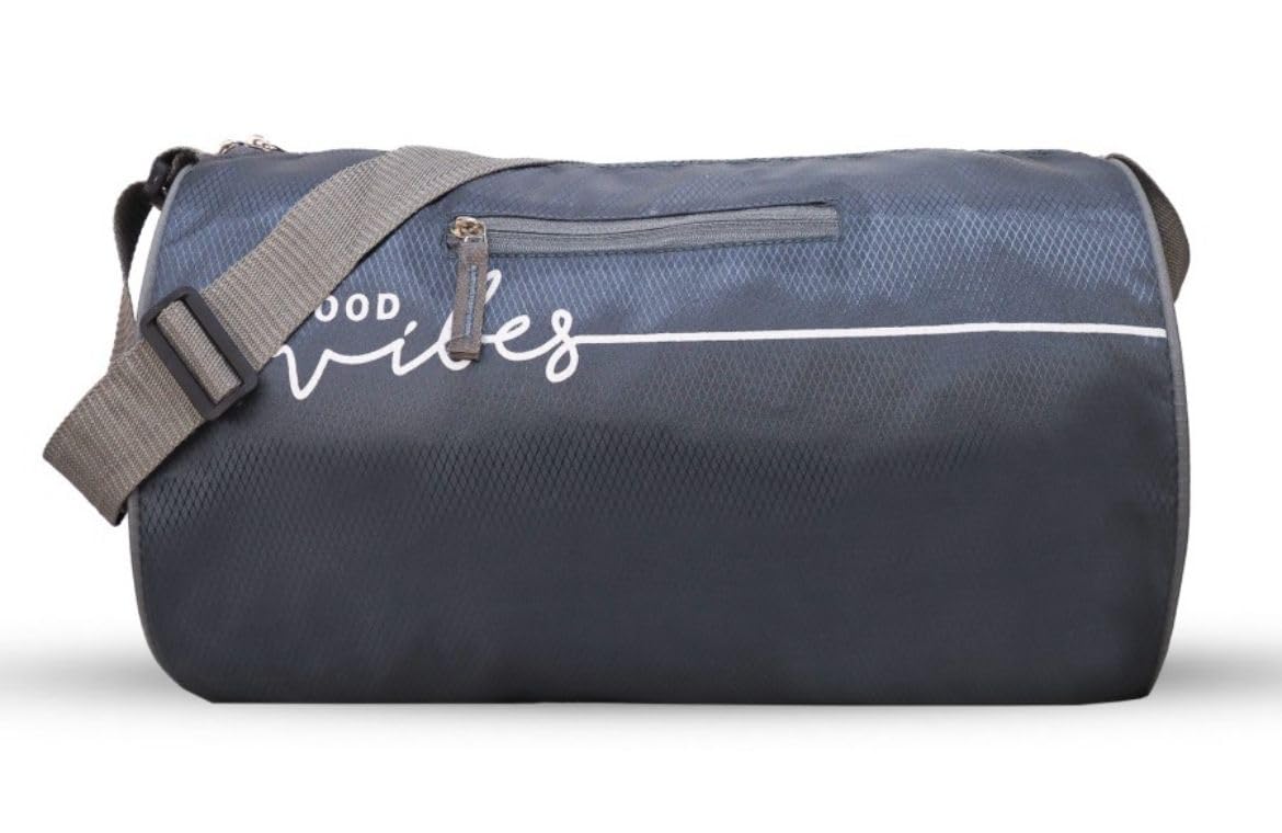 EMMCRAZ Waterproof Sports & Gym Duffle Bag – Best in Class, Durable, Stylish, Ideal for All Your Fitness Needs (Grey)