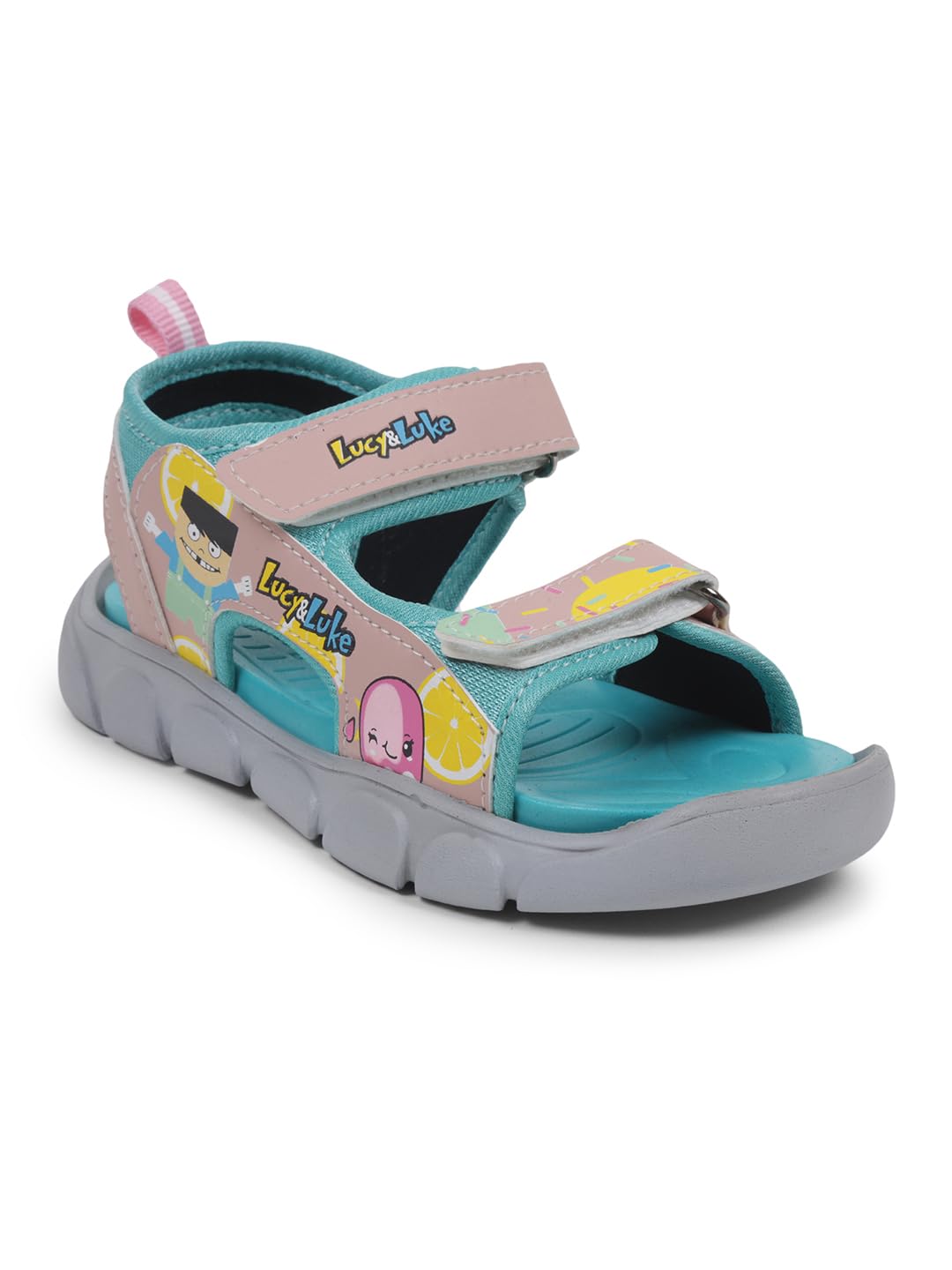 Liberty Lucy & Luke FLYNN-42 Casual Velcro Sandal For Kids – Pink, Royal Blue & Sea Green | Comfortable and Cushioned Footbed | Durable Summer Footwear for Outdoor | Ideal for Everyday Wear Liberty Lucy & Luke FLYNN-42 Casual Velcro Sandal For Kids – Pink, Royal Blue & Sea Green | Comfortable and Cushioned Footbed | Durable Summer Footwear for Outdoor | Ideal for Everyday Wear