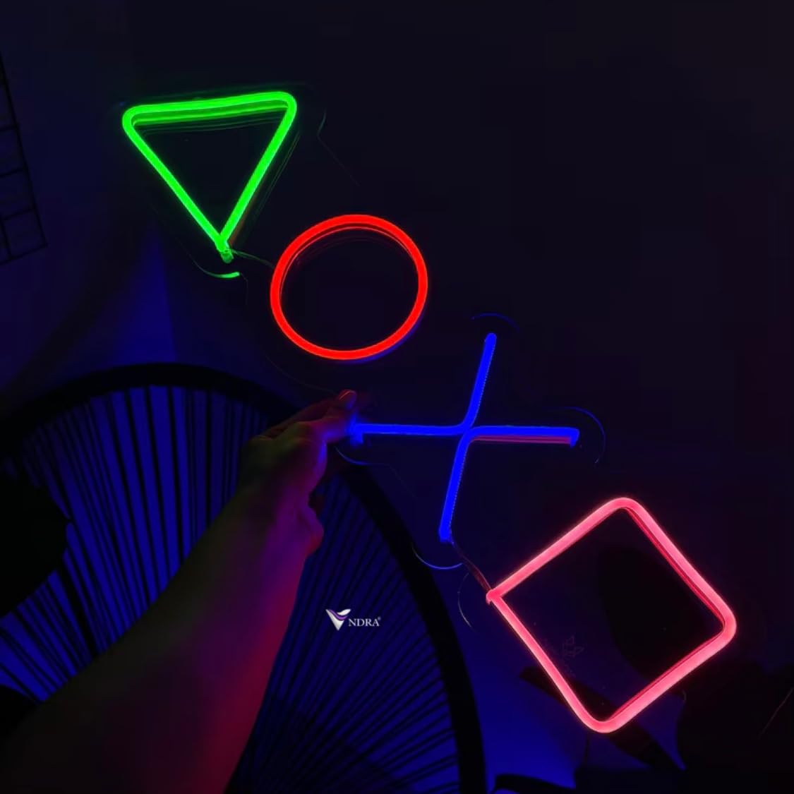 VNDRA® Game Neon Lights Neon Signs, Room Wall Decor LED Gaming Accessories for Game Room, Living Room, Man Gifts Party Gamer Birthday neon Sign