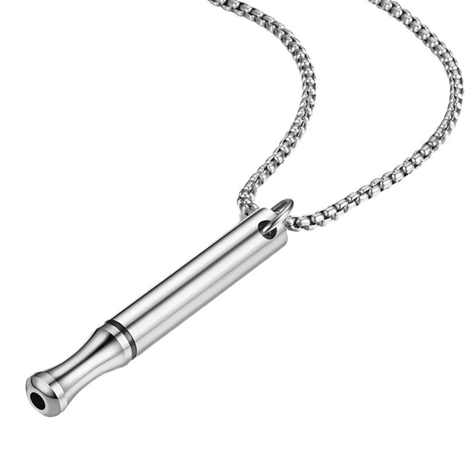Chuppinz Pendant for Men and Women, Anxiety Stress Relief Necklace, Stylish Silver Necklace, Formal Wear Accessory, Adjustable Locket, Unisex Design for Daily Use and Fashion