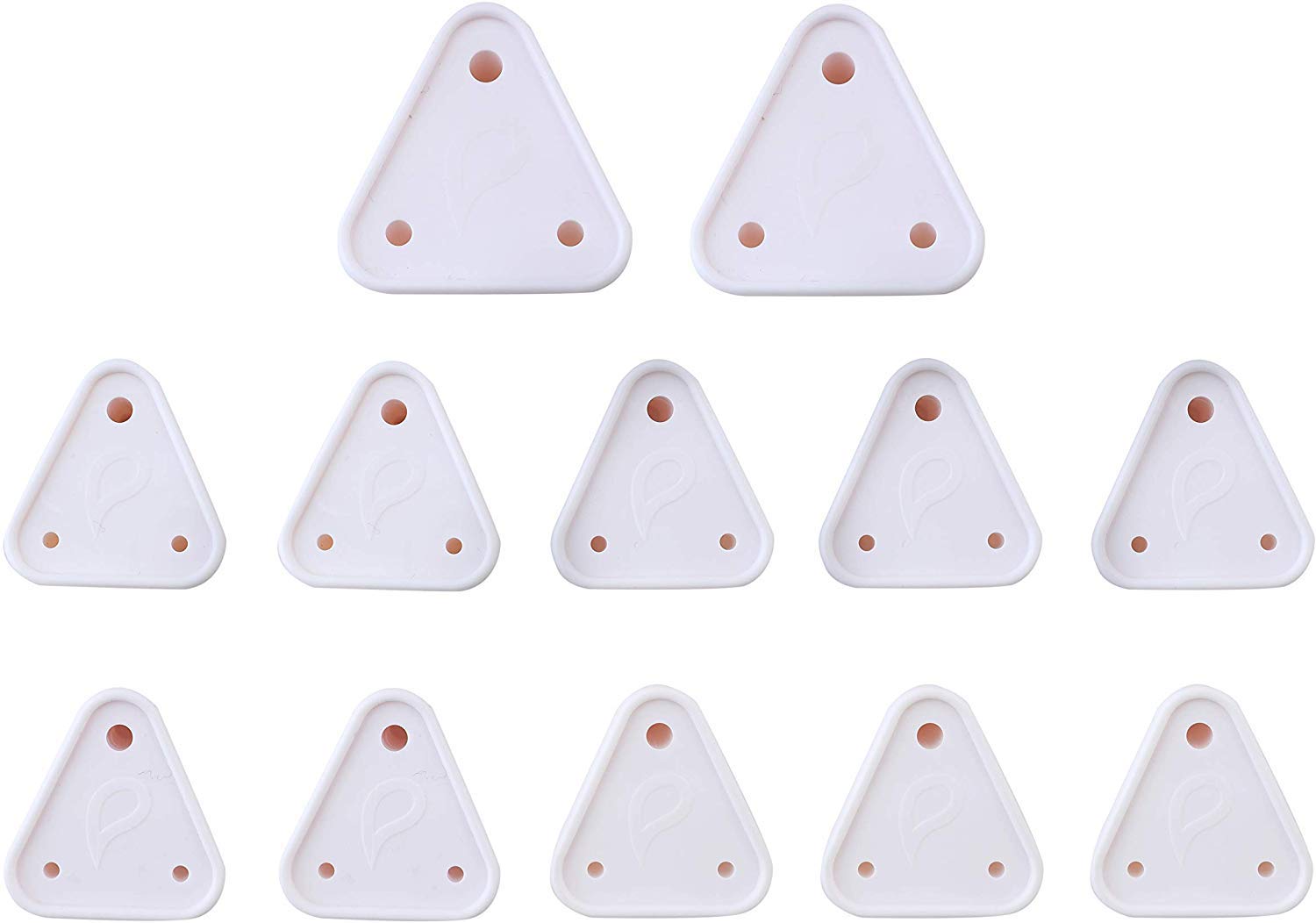 PROTOWARE 12 Piece Baby Safety Child Proofing Electric Socket Plug Guards Switch Board Cover with Removal Pin (White)