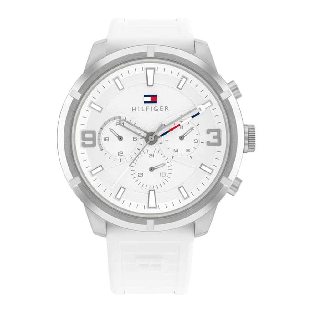 Tommy Hilfiger Silver Dial Quartz Analog with Date Watch for Men-TH1792072