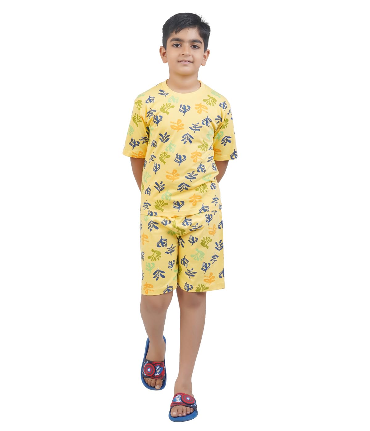 T2F boys DropShoulder Tshirt and Shorts Set