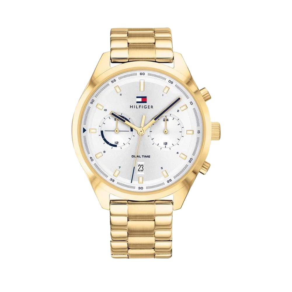Tommy Hilfiger Mens Bennett Silver White Dial Analogue Watch – TH1791726