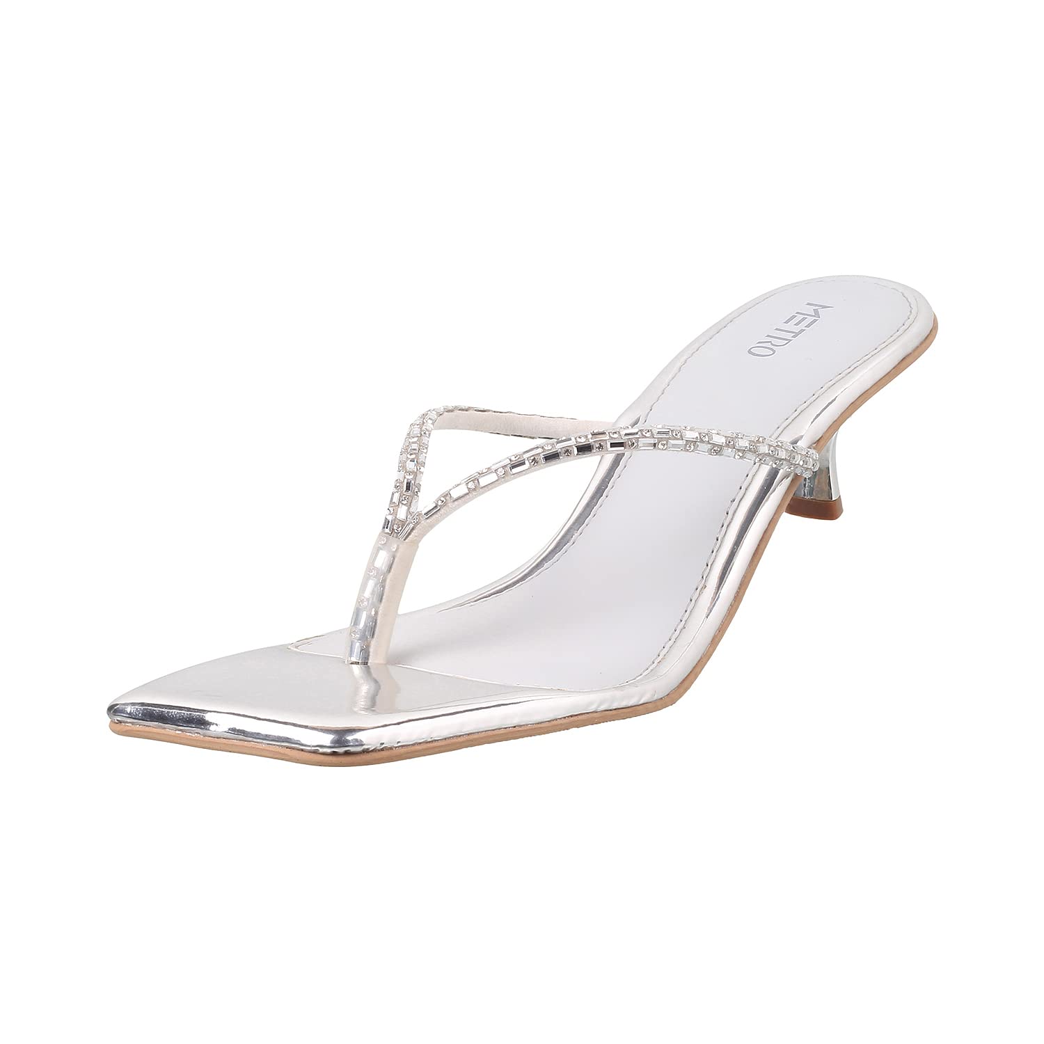Metro Women Kitten Heel Sandal Metro Women Kitten Heel Sandal