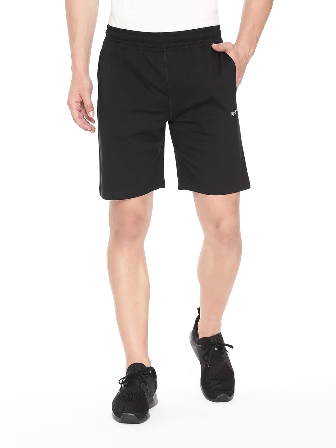 Pepe Jeans Men’s Cotton Boxer Shorts Regular Fit Solid Shorts (Pack of 1) Pepe Jeans Men’s Cotton Boxer Shorts Regular Fit Solid Shorts (Pack of 1)