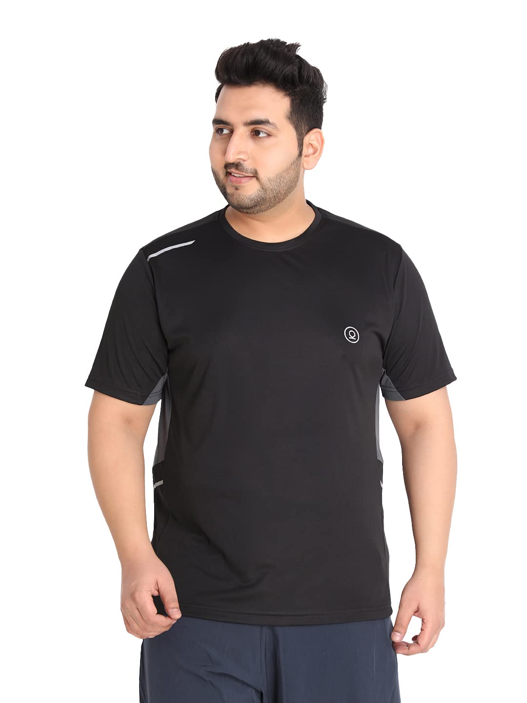 CHKOKKO Men’s Polyester Regular Fit Solid Sports T-Shirt CHKOKKO Men’s Polyester Regular Fit Solid Sports T-Shirt