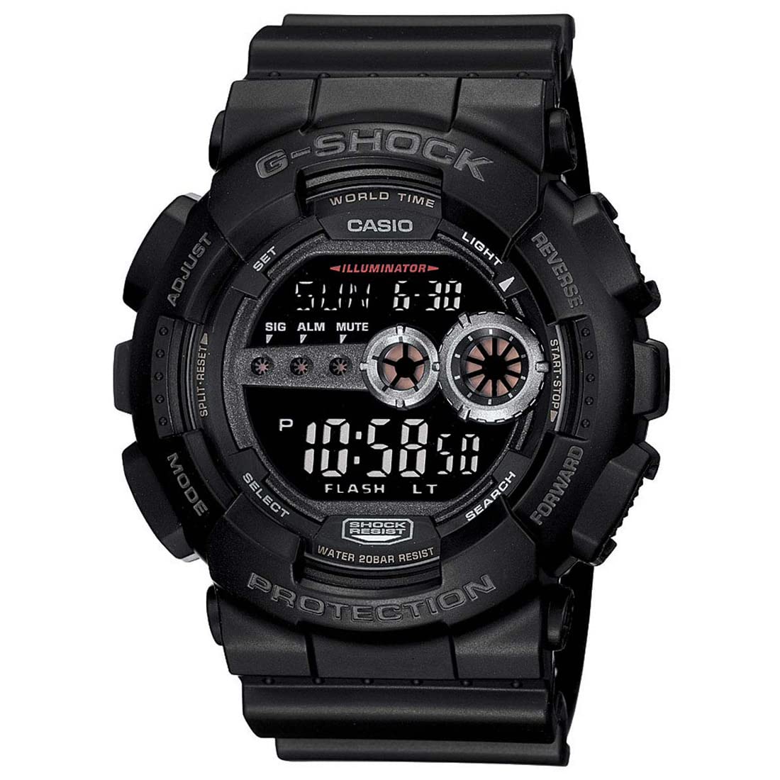 Casio G-Shock Digital Black Dial Men’s Watch-GD-100-1BDR (G310) Casio G-Shock Digital Black Dial Men’s Watch-GD-100-1BDR (G310)