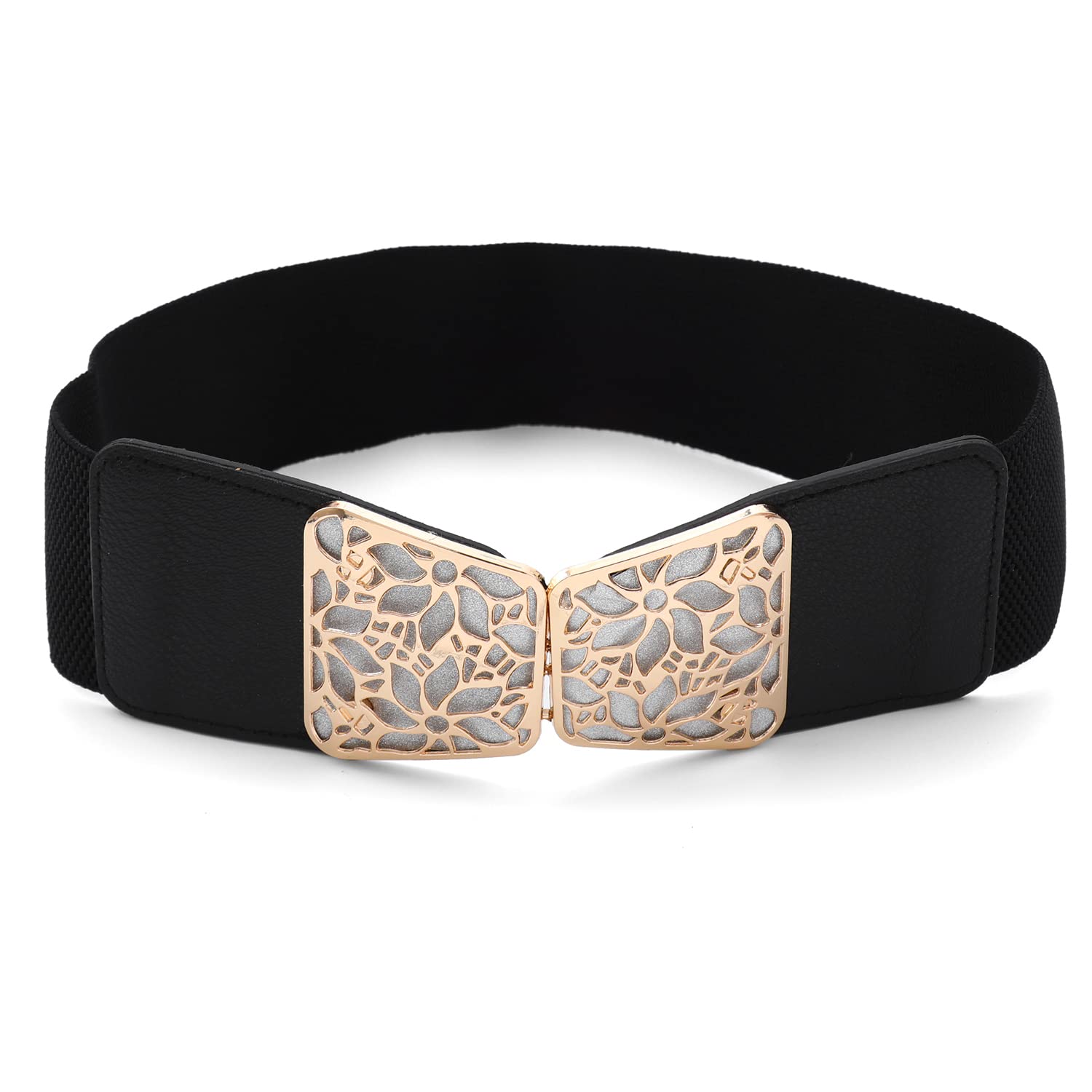 Shining Diva Fashion Waist Belt for Women Dresses Jeans Skirts Hip Saree Western Traditional (Black) (14814wb)