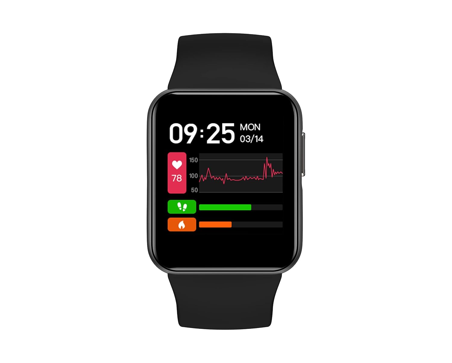 GOQii Smart Vital Lite SpO2 1.4″ HD Full Touch, Smart Notification Waterproof Smart Watch for Android Phones, Blood Oxygen, Fitness, Sports & Sleep Tracking with 3 Months Personal Health Coaching