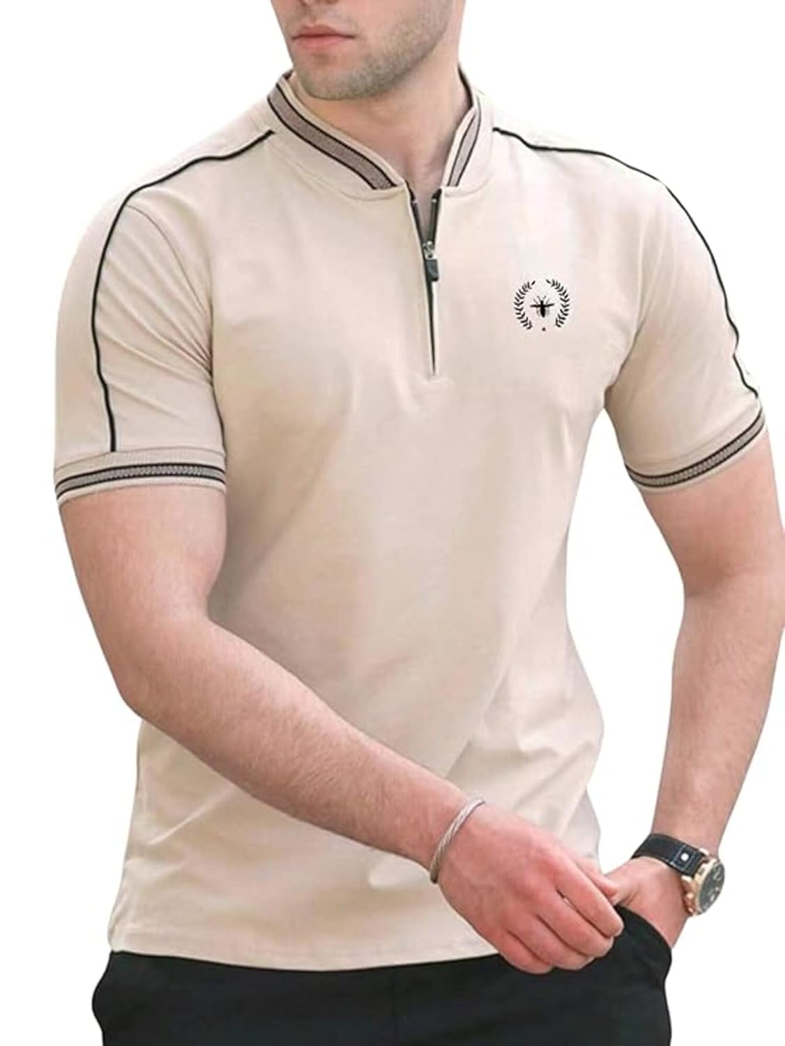 Men’s Solid Cotton Rich Polo T Shirt | Collar Tshirts | Half Sleeves | Plain-Regular Fit (Available in Plus Size and Combo Pack of 2)
