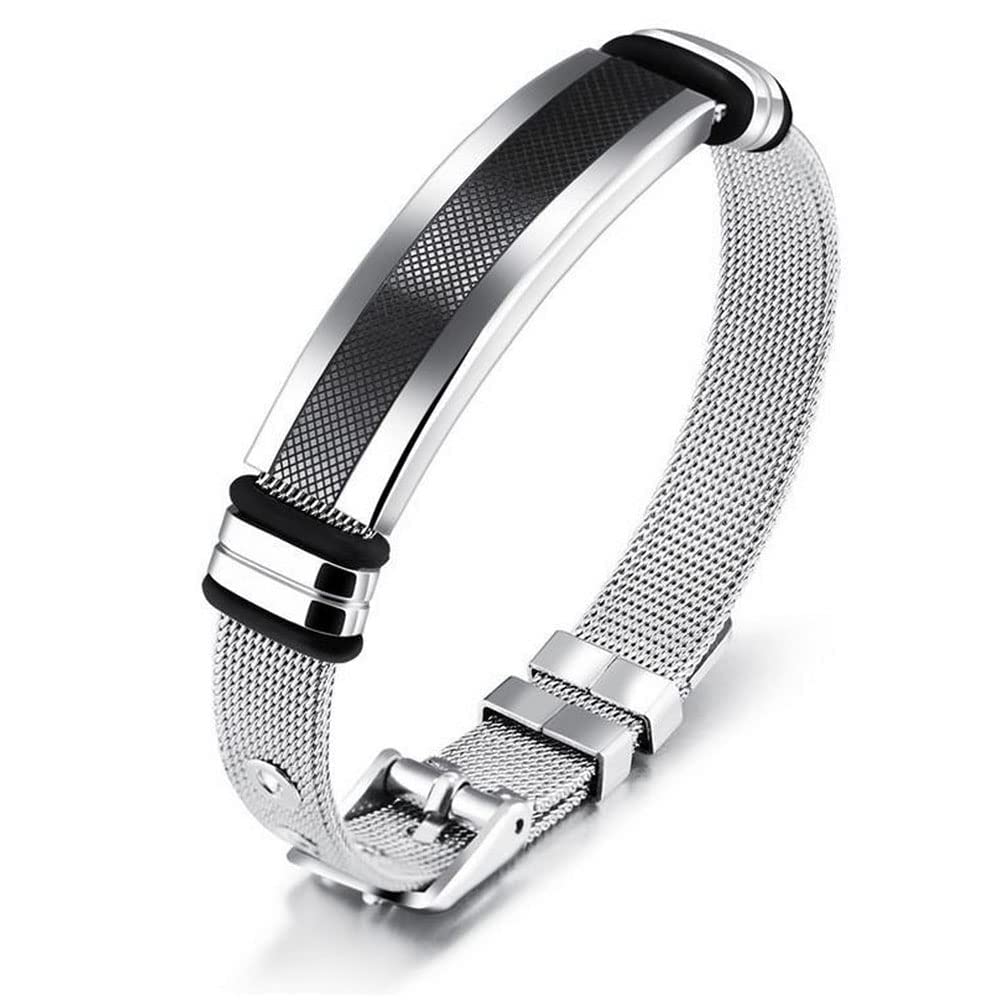 Fashion Frill Stylish Bracelet For Men Stainless Steel Christian Sign Silver Bracelet For Men Boys Men’s Jewellery Anniversary Birthday Gift Fashion Frill Stylish Bracelet For Men Stainless Steel Christian Sign Silver Bracelet For Men Boys Men’s Jewellery Anniversary Birthday Gift