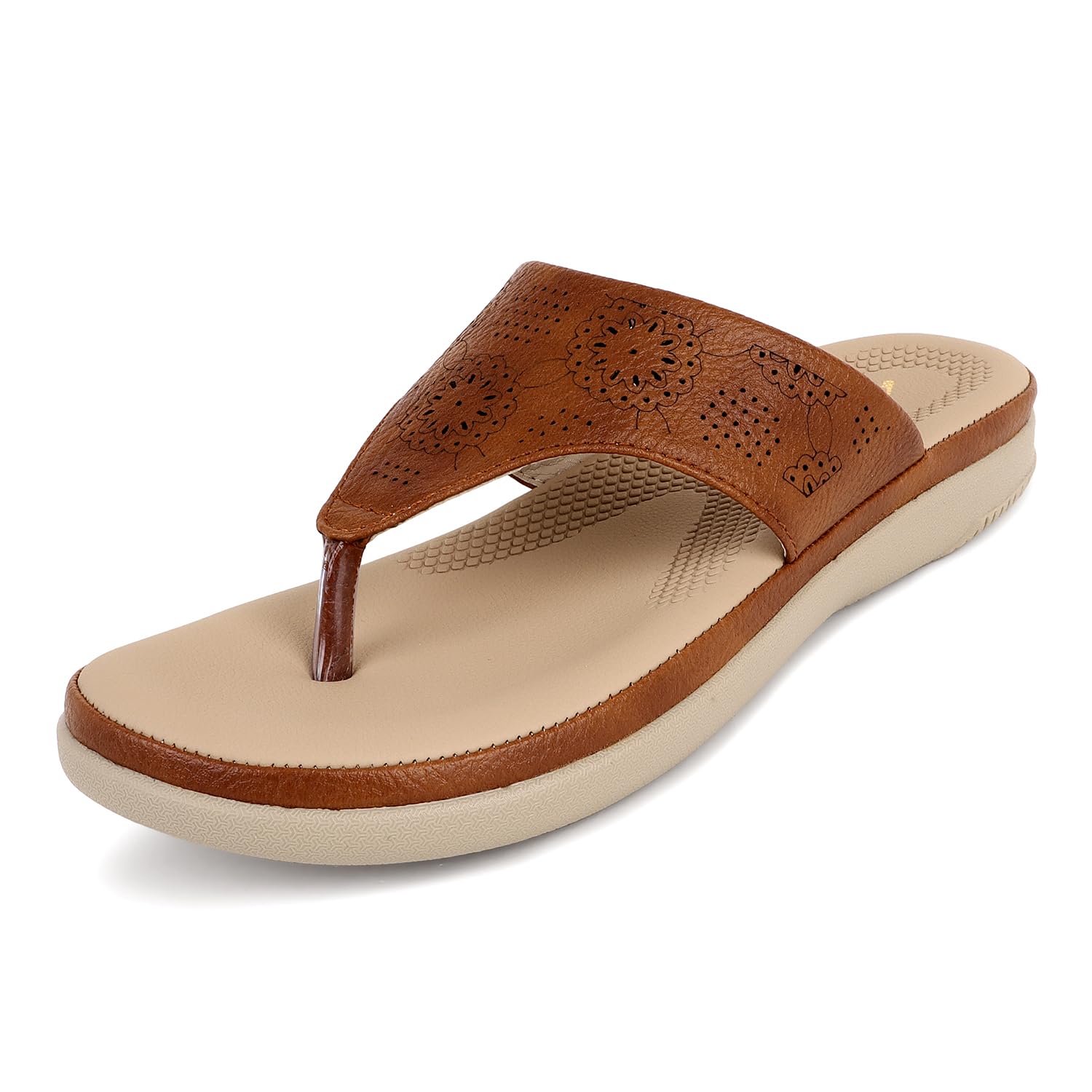 TRASE Slippers for Women Stylish Flat | Lightweight Comfortable Slip-On Sandals for Women | Ladies Footwear for All Day Comfort