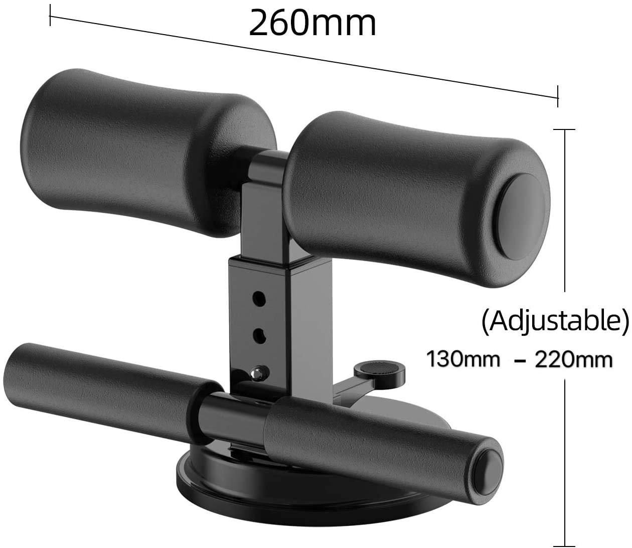 ZIVIK Sit-ups Assistant Device, Upgraded Sit-up Fitness Equipment Muscle Exercise Abdominal Device Portable Sit Up Bar with Foam Padded for Floor 3 Positions for Abs Home Workout(Black) ZIVIK Sit-ups Assistant Device, Upgraded Sit-up Fitness Equipment Muscle Exercise Abdominal Device Portable Sit Up Bar with Foam Padded for Floor 3 Positions for Abs Home Workout(Black)