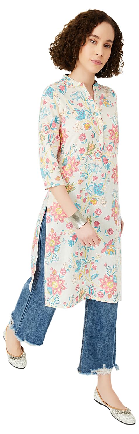 Max Women’s Cotton Regular Fit Casual Kurta Max Women’s Cotton Regular Fit Casual Kurta