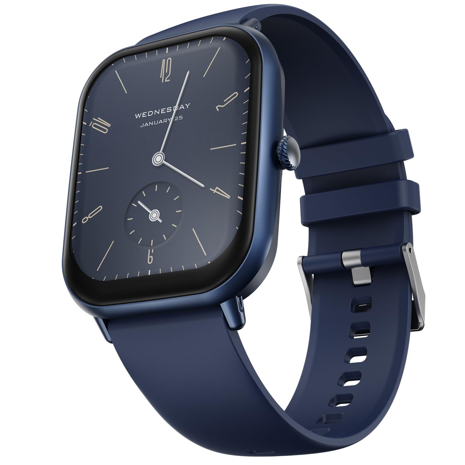 Fire-Boltt Ninja Call Pro Max Smart Watch 2.01” HD Display, Bluetooth Calling, AI Voice Assistant, 120 Sports Modes, IP67 Waterproof, SpO2 Monitor, Smart Watch for Man & Woman- Blue