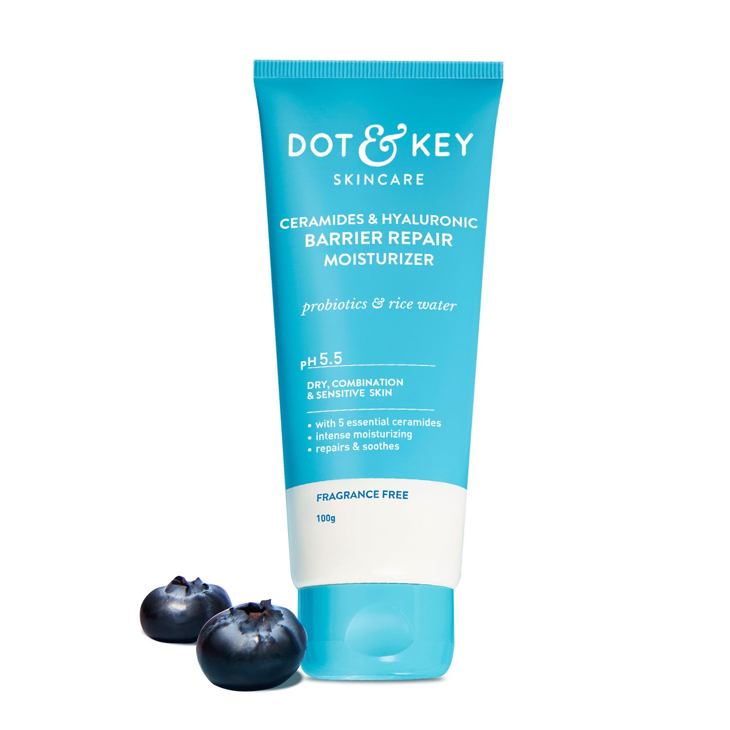 Dot & Key Barrier Repair Moisturizer For Normal, Dry, Combination & Sensitive Skin | 120 Hrs Moisturization, With 5 Ceramides & Hyaluronic | Repairs Damaged Skin Barrier, Non-Comedogenic | 100g Dot & Key Barrier Repair Moisturizer For Normal, Dry, Combination & Sensitive Skin | 120 Hrs Moisturization, With 5 Ceramides & Hyaluronic | Repairs Damaged Skin Barrier, Non-Comedogenic | 100g