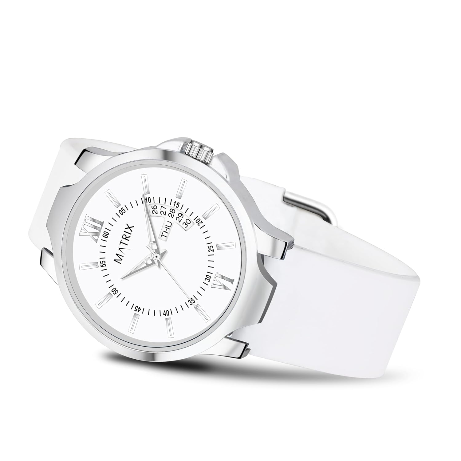 Matrix Antique 2.0 Day & Date Softest Silicone Strap Analog Watch for Men & Boys Matrix Antique 2.0 Day & Date Softest Silicone Strap Analog Watch for Men & Boys