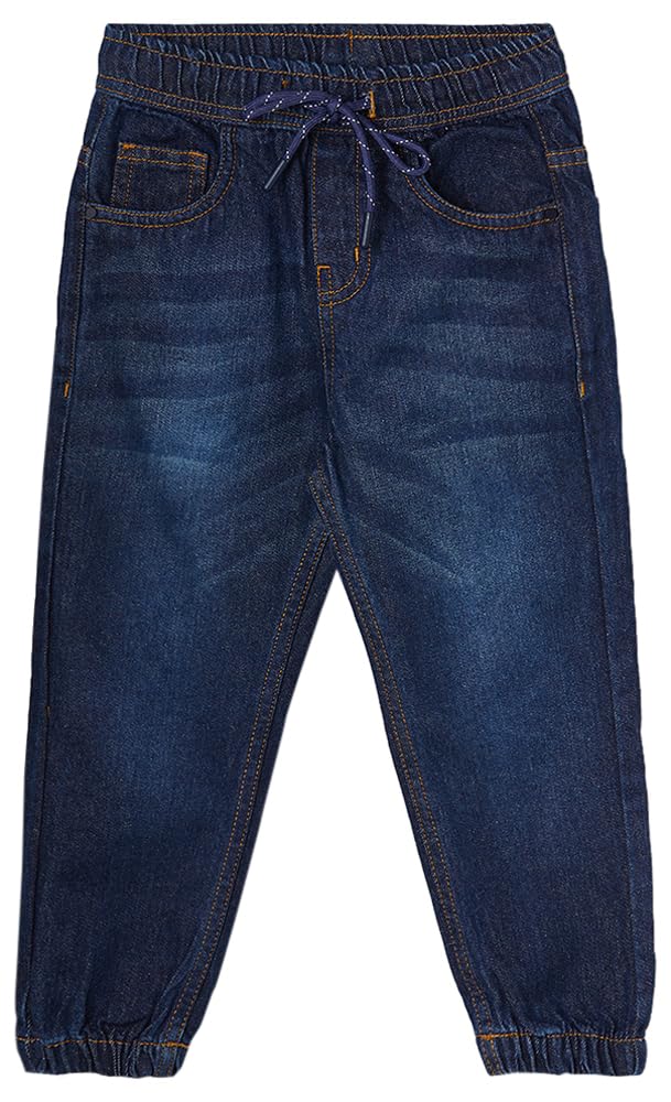 Max Boy’s Slim Fit Solid Cotton Jeans
