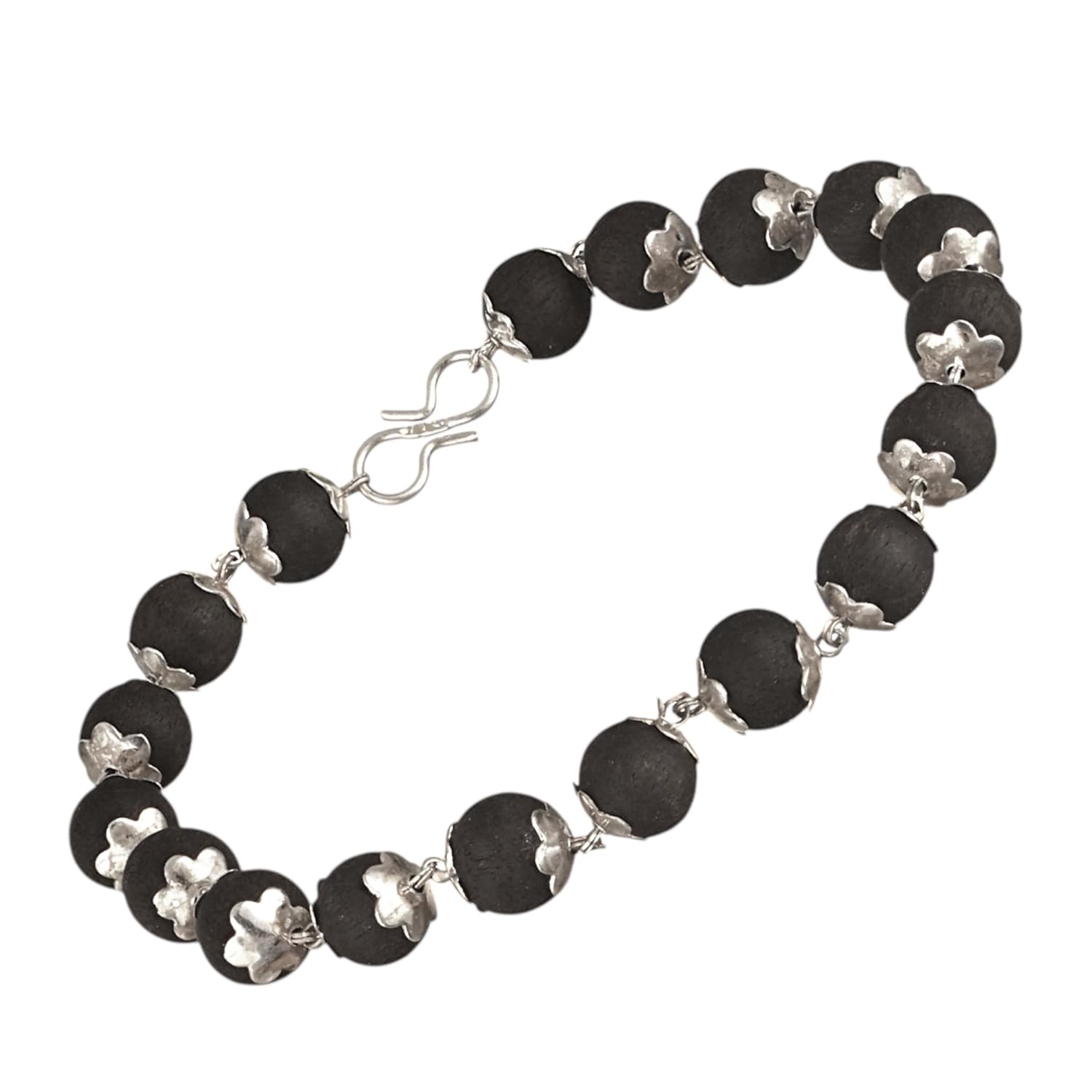 Japam Karungali Beads Bracelet for Men and Women | Natural Wooden Beads Spiritual Energy Handmade Accessory | Certificate of Authenticity