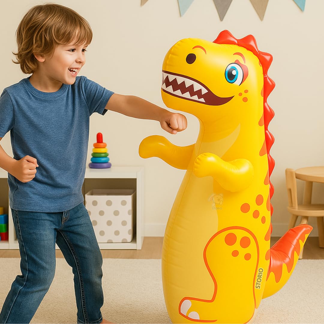 Storio Inflatable Bop Bag Boxing Toy for Kids | Hit Me Punching Bag for Indoor Outdoor Fun | Standing Wrestling Push Game | Sports Toy for Boys & Girls (3+ Years) Storio Inflatable Bop Bag Boxing Toy for Kids | Hit Me Punching Bag for Indoor Outdoor Fun | Standing Wrestling Push Game | Sports Toy for Boys & Girls (3+ Years)