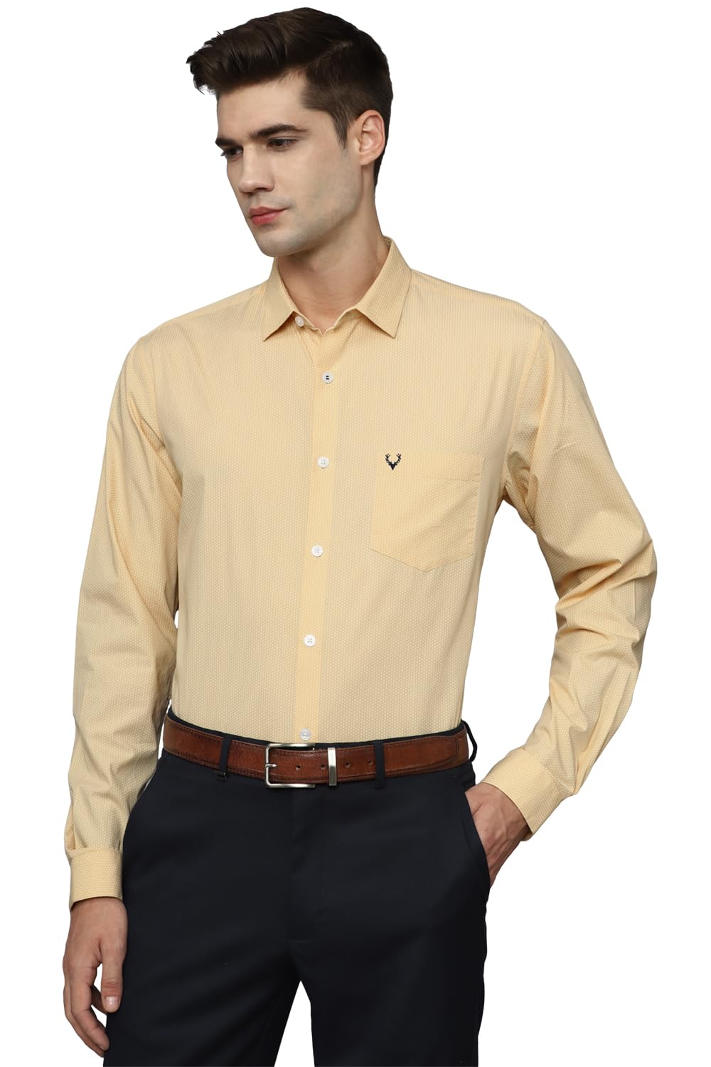 Allen Solly Men’s 100% Cotton Regular Fit Shirt