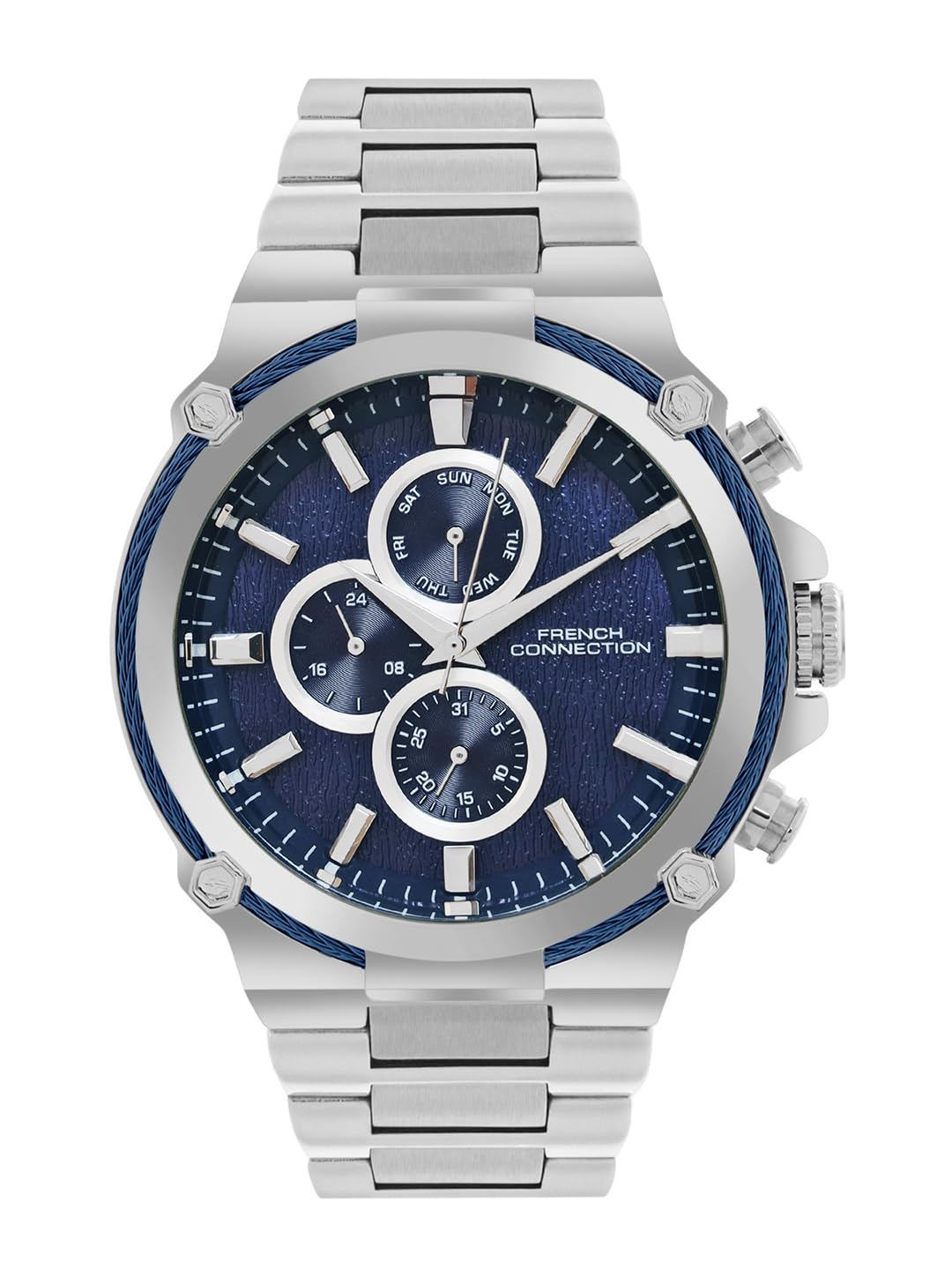French Connection Analog Blue Dial Men’s Watch-FCH18USM