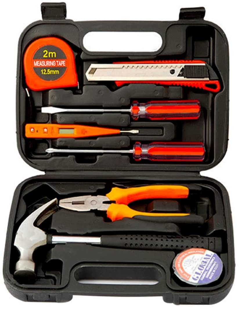 Novo 9 in 1Pcs Basic tools set, Home Screwdriver set For Women Men Students Kit,Set Box With Tools Included,Small Tool For Diy Kit,Household Repair,College Dorm Essentials Novo 9 in 1Pcs Basic tools set, Home Screwdriver set For Women Men Students Kit,Set Box With Tools Included,Small Tool For Diy Kit,Household Repair,College Dorm Essentials
