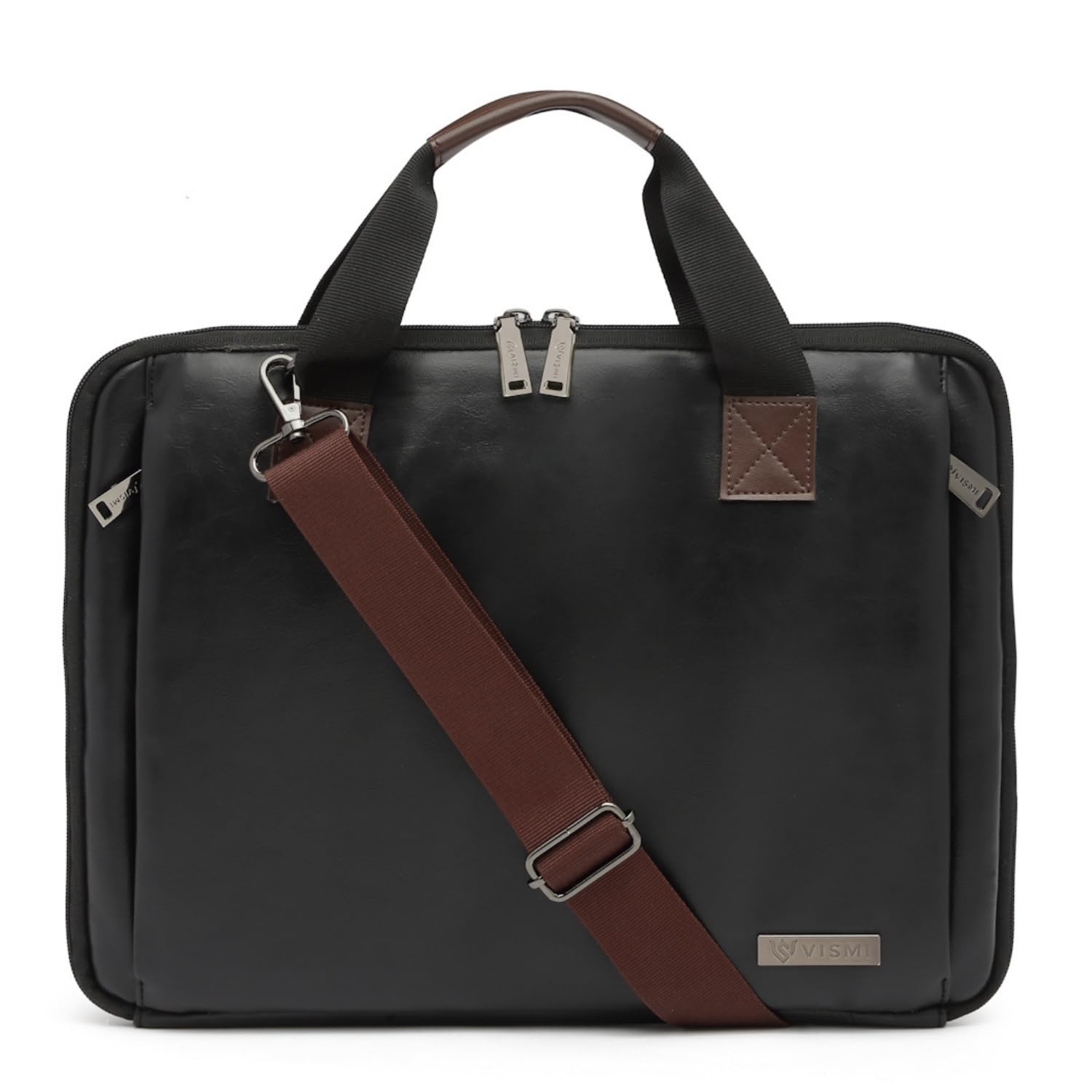 VISMIINTREND Stylish Leather Office Laptop Bag Handbag for Men & Women| Slim,Briefcase,Messenger Bags| Fits 13″,14″, 15.6″ Macbook Laptops, Birthday Gift for Husband/Father, Corporate Diwali Gifts