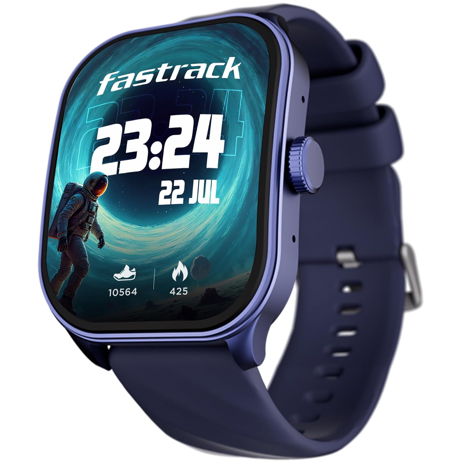 Fastrack Limitless FS2 Pro 1.96″ AMOLED Smart Watch with BT Calling, AI Voice Assistant, 100+ Sports Modes, 5-Day Battery, Fast Charge, Health Tracking, – Smartwatch for Men & Women (Blue)