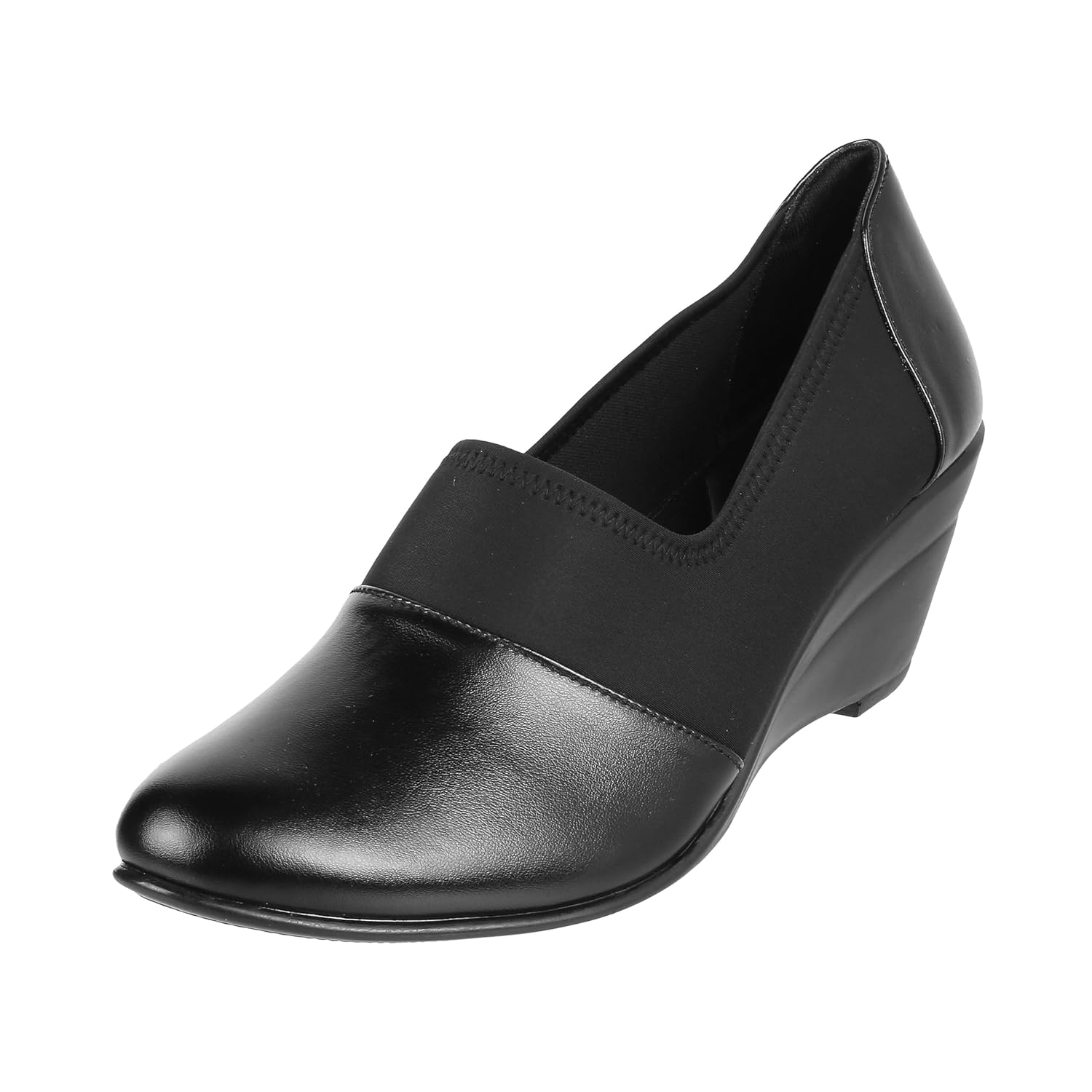 Metro Women’s Faux Leather Fashion Wedge Heel Pumps