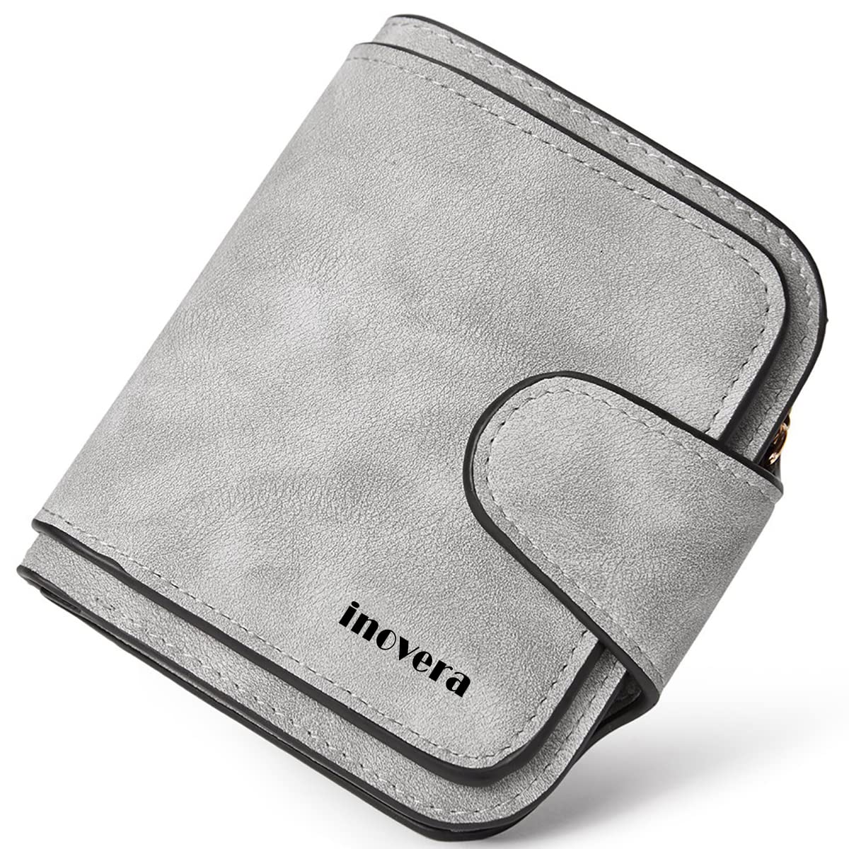 INOVERA (LABEL)Women’s Vegan Leather Tri-fold Fashion Card Coin Holder Small Wallet (KK29)