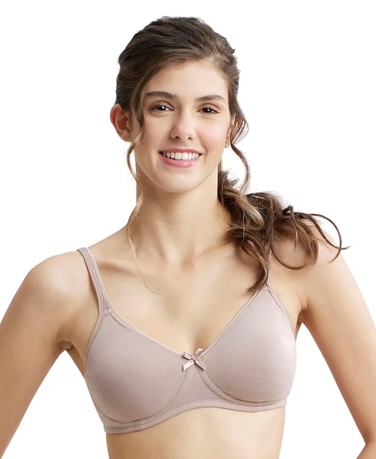 Jockey 1722 Women’s Wirefree Non Padded Super Combed Cotton Elastane Stretch Medium Coverage Everyday Bra with Concealed Shaper Panel and Adjustable Straps Jockey 1722 Women’s Wirefree Non Padded Super Combed Cotton Elastane Stretch Medium Coverage Everyday Bra with Concealed Shaper Panel and Adjustable Straps