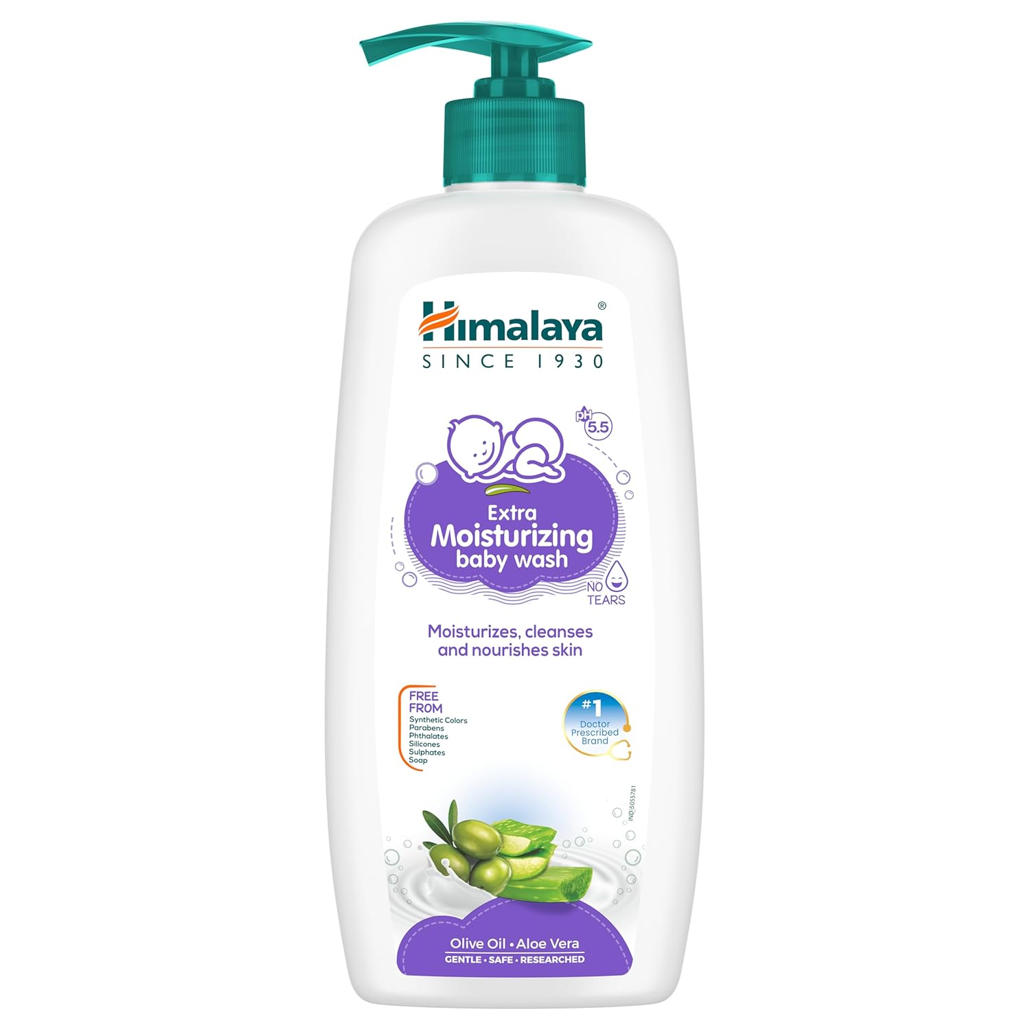Himalaya Extra Moisturizing Baby Wash 400ml | No tears formula |with Olive Oil, Aloe Vera & Milk | Cleanses and moisturizes baby’s skin Himalaya Extra Moisturizing Baby Wash 400ml | No tears formula |with Olive Oil, Aloe Vera & Milk | Cleanses and moisturizes baby’s skin