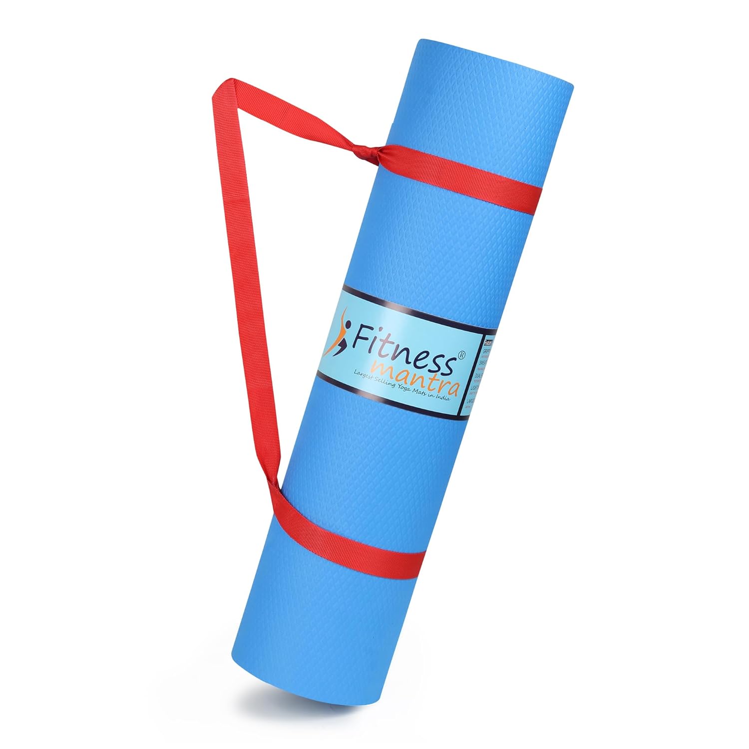 Fitness Mantra® 6mm Anti Skid Yoga Mat for Men & Women| Qnty.-1 Pcs.| (Sky Blue, 6mm)