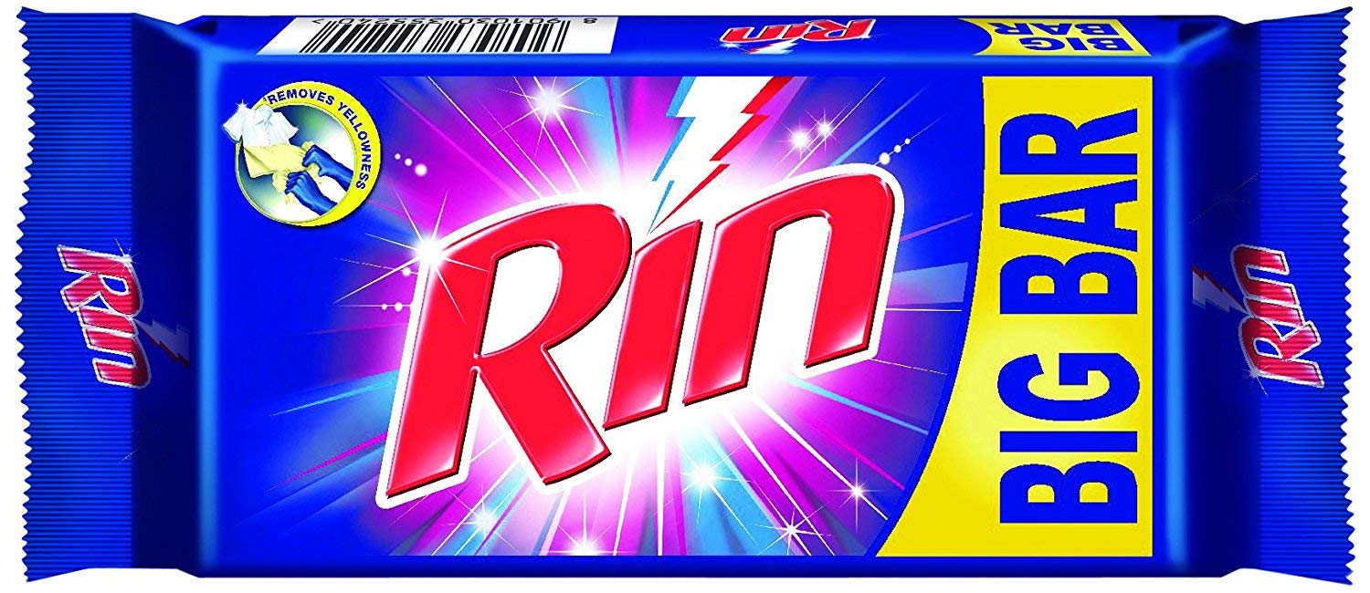 RIN Detergent Bar – 250 g (Pack of 4)