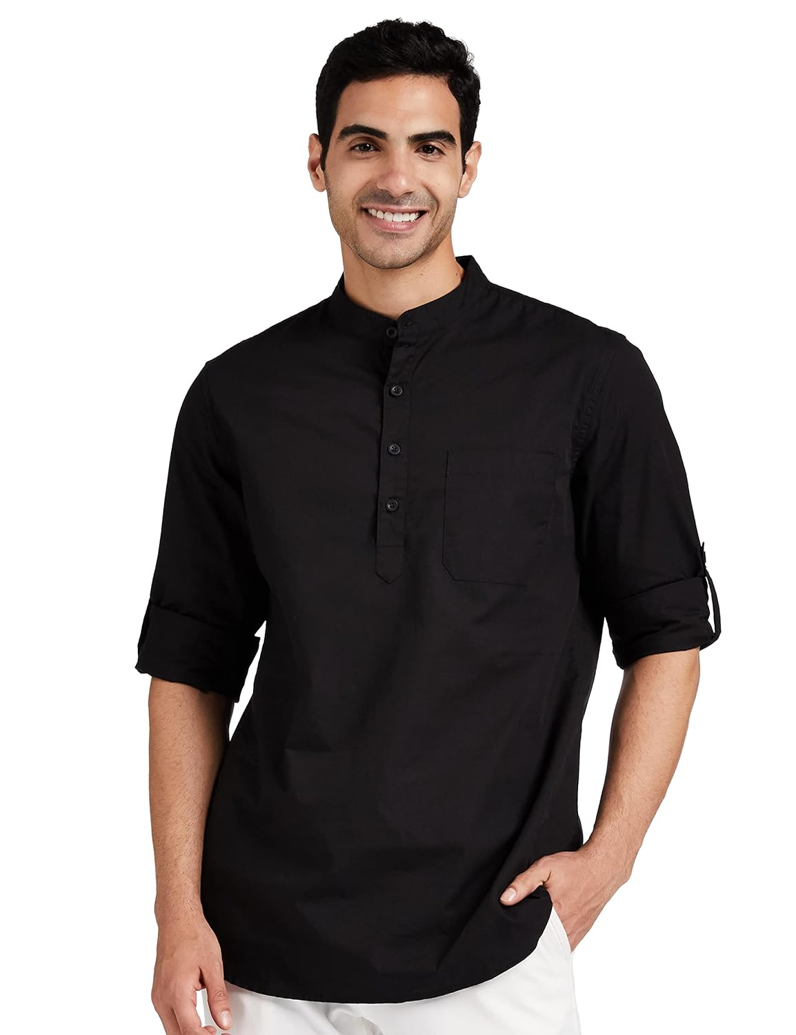 Amazon Brand – Symbol Men’s Cotton Shirt | Kurta Placket Style | Casual | Plain | Full Sleeve | Summer – Regular Fit (Available in Plus Size and Combo Packs) Amazon Brand – Symbol Men’s Cotton Shirt | Kurta Placket Style | Casual | Plain | Full Sleeve | Summer – Regular Fit (Available in Plus Size and Combo Packs)