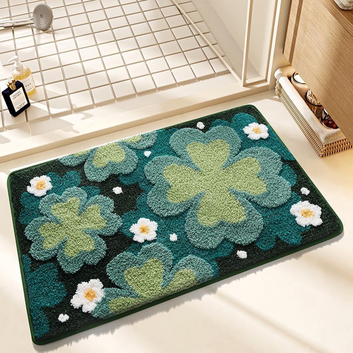 Roseate Birch Super Soft (40×60 cm) Microfiber 2000 GSM Bath Mat Super Absorbent Anti-Skid Door Mats for Home/Bathroom Mat/Bedroom/Kitchen/Floor Mat (Pack of 1)