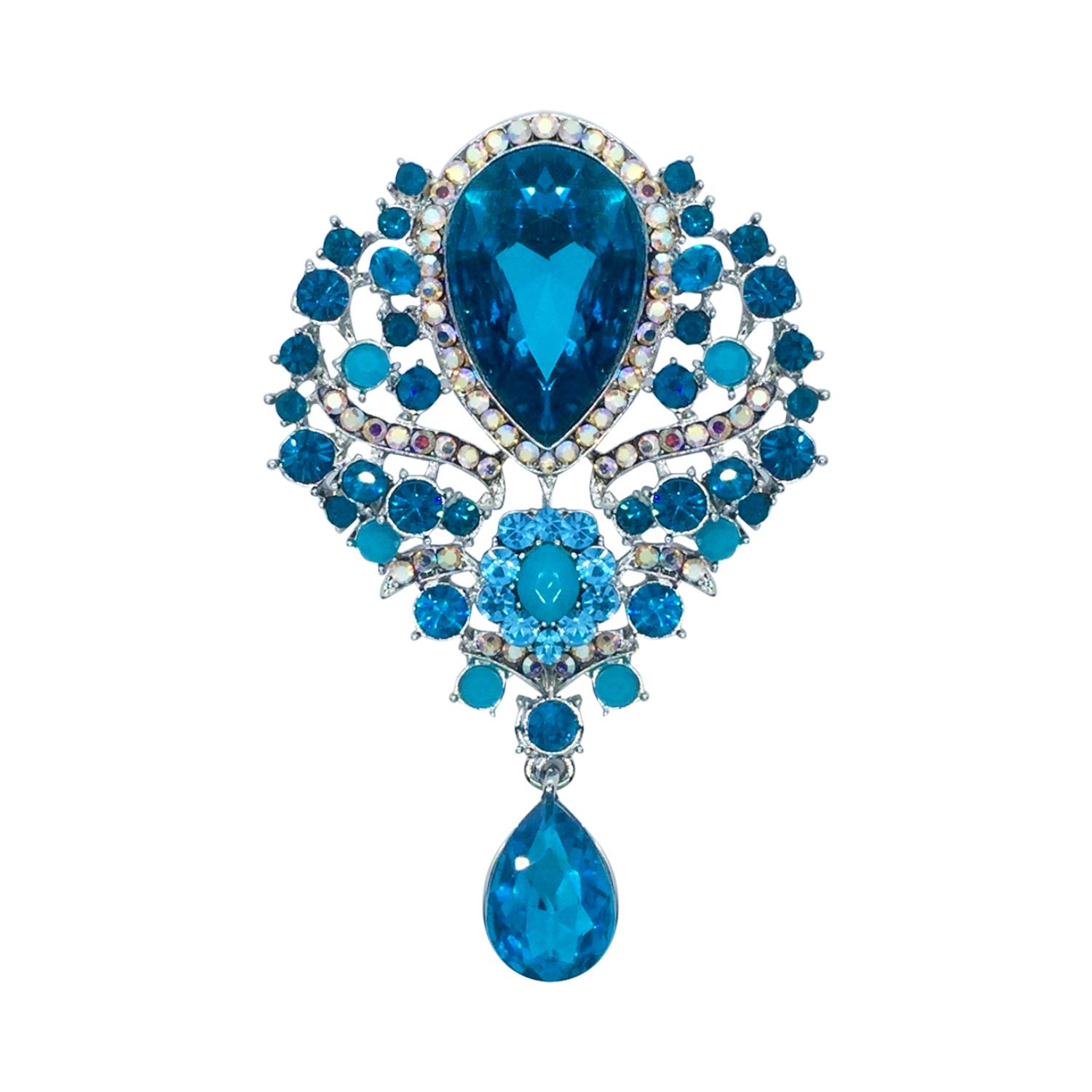 FURE Metal Monarch’s Brooch (Blue) for Men & Women