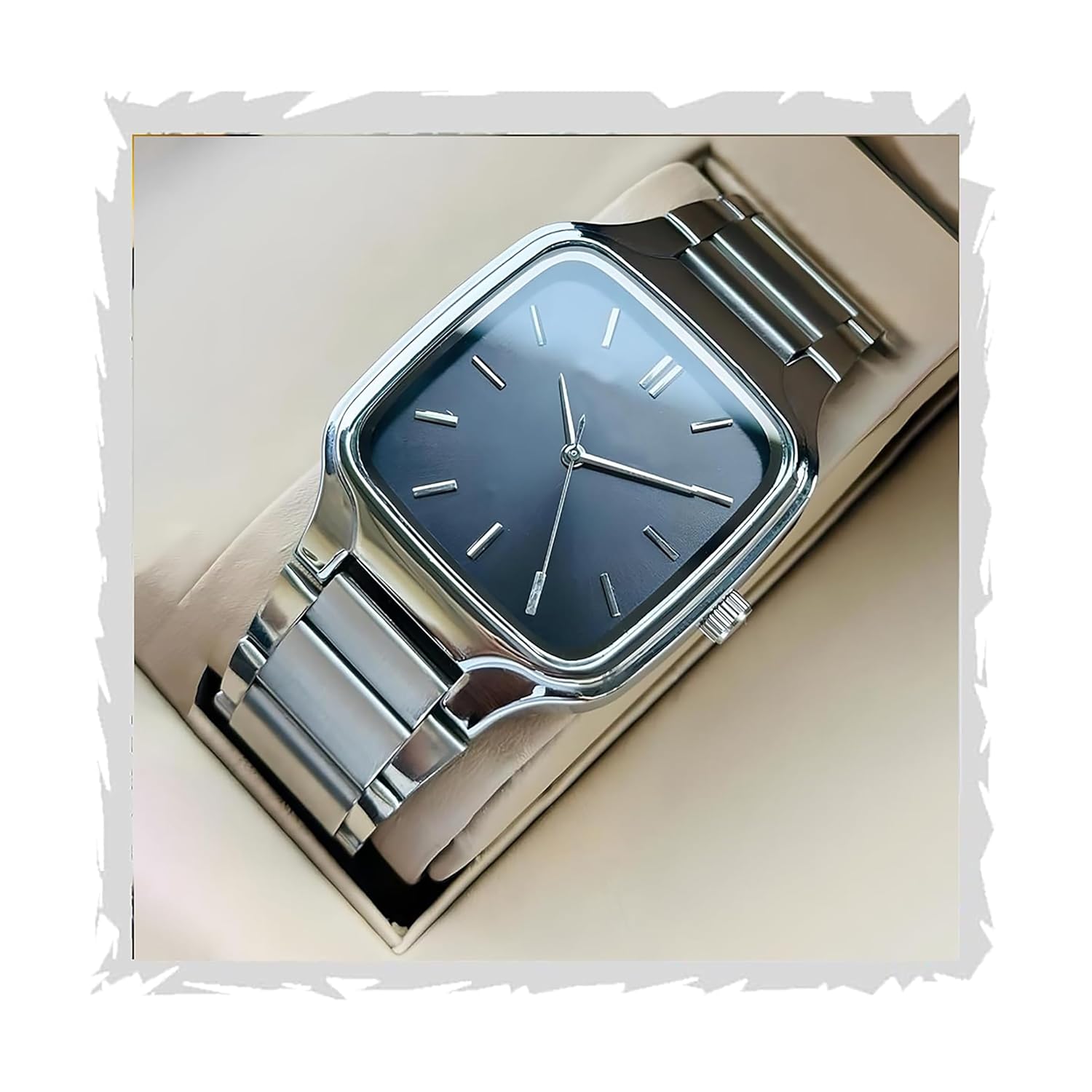 styledose Minimalist Eddy Square Dial Men’s Watch with Stainless Steel Strap, Analog Watch Display with Slim Case Design Wrist Watch for Men styledose Minimalist Eddy Square Dial Men’s Watch with Stainless Steel Strap, Analog Watch Display with Slim Case Design Wrist Watch for Men