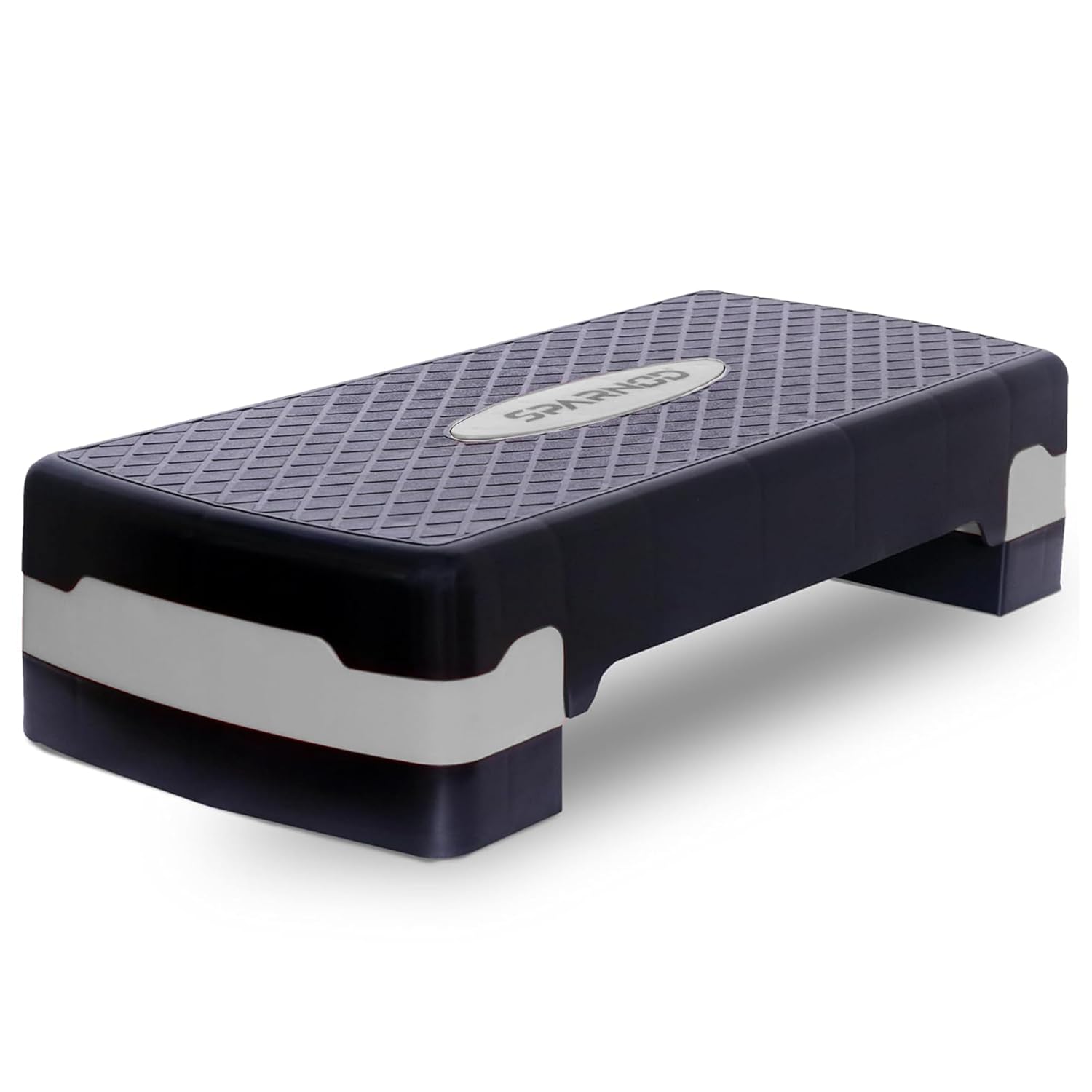 Sparnod Fitness SAS-1000 Aerobic Gym Stepper for Exercise at Home, Adjustable Height, Anti-Skid Surface, Supports up to 225 kg, Compact & Portable, Ideal for Cardio, Strength Training & Pilates (Grey) Sparnod Fitness SAS-1000 Aerobic Gym Stepper for Exercise at Home, Adjustable Height, Anti-Skid Surface, Supports up to 225 kg, Compact & Portable, Ideal for Cardio, Strength Training & Pilates (Grey)