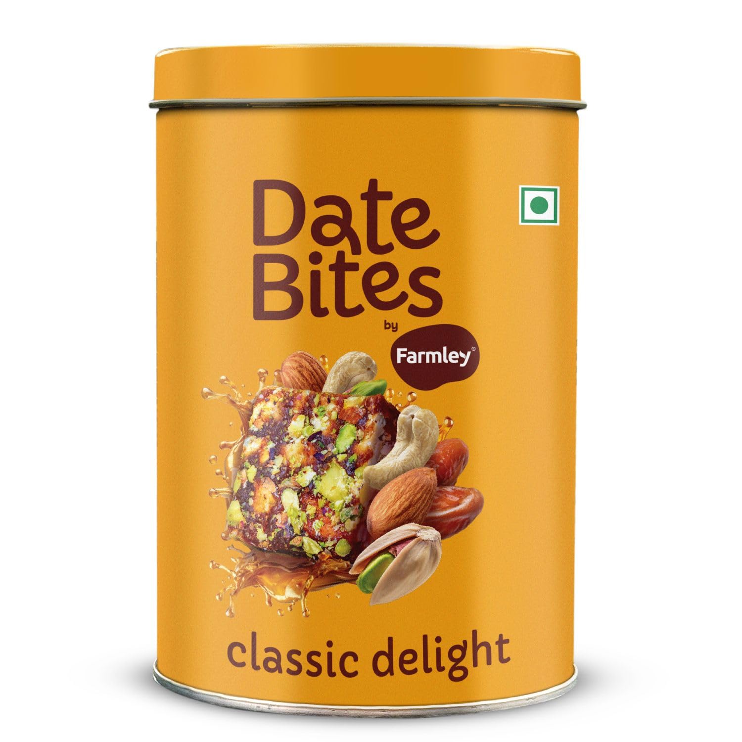Farmley Classic Date Bites 200 gm I Dates Barfi Made with Dates, Pista, Cashews, Almonds, Honey and Pure Ghee I Dry Fruits Nuts, Healthy Snacks Sweets,Gluten Free, No Added Sugar Farmley Classic Date Bites 200 gm I Dates Barfi Made with Dates, Pista, Cashews, Almonds, Honey and Pure Ghee I Dry Fruits Nuts, Healthy Snacks Sweets,Gluten Free, No Added Sugar