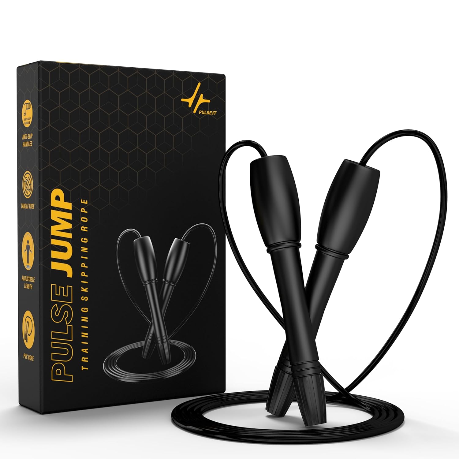 PulseIT Adjustable Skipping Rope for Men & Women | Speed Jump Rope for Cardio, Weight Loss, Fitness & CrossFit | Tangle-Free, Lightweight & Durable – Ideal for Home & Gym Workouts PulseIT Adjustable Skipping Rope for Men & Women | Speed Jump Rope for Cardio, Weight Loss, Fitness & CrossFit | Tangle-Free, Lightweight & Durable – Ideal for Home & Gym Workouts