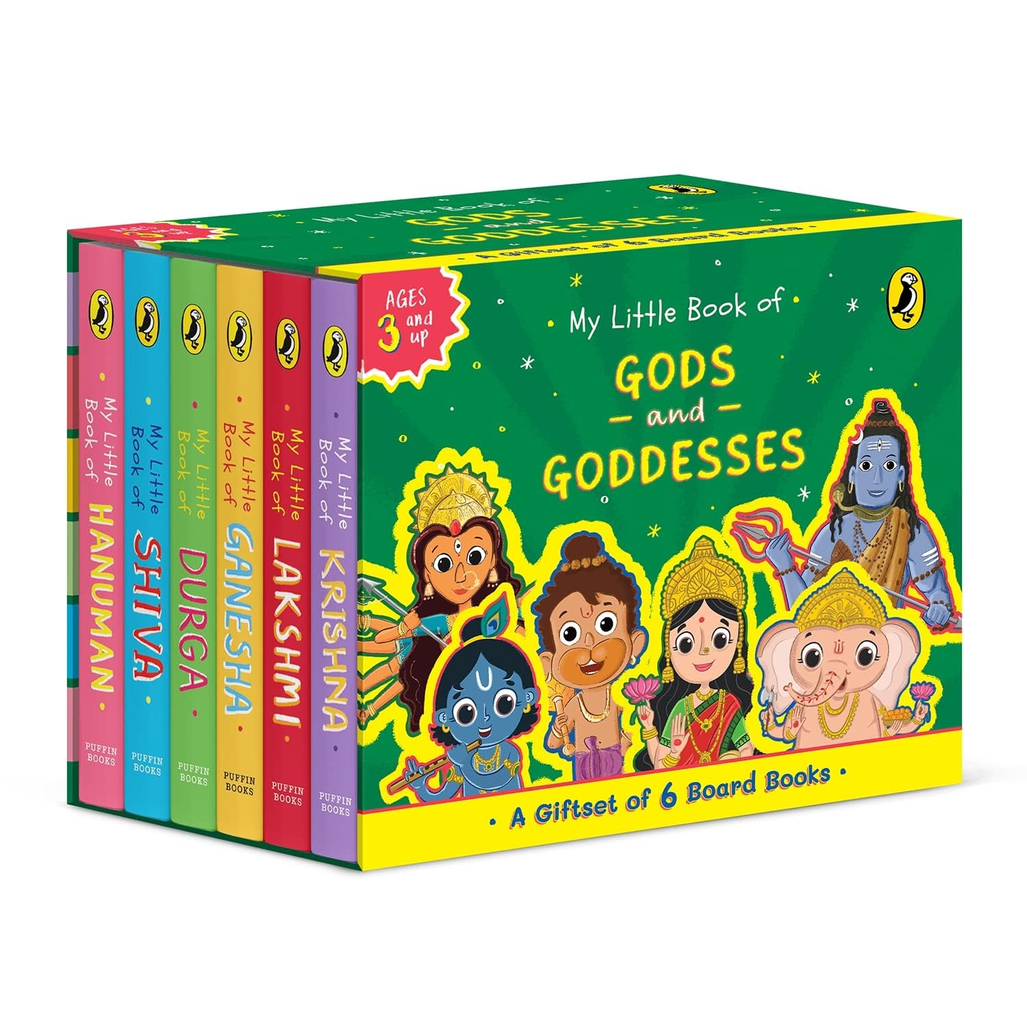 My Little Book of Gods and Goddesses: Illustrated board books on Hindu mythology: Krishna, Lakshmi, Ganesha, Shiva, Durga, Hanuman; for ages 3+ My Little Book of Gods and Goddesses: Illustrated board books on Hindu mythology: Krishna, Lakshmi, Ganesha, Shiva, Durga, Hanuman; for ages 3+