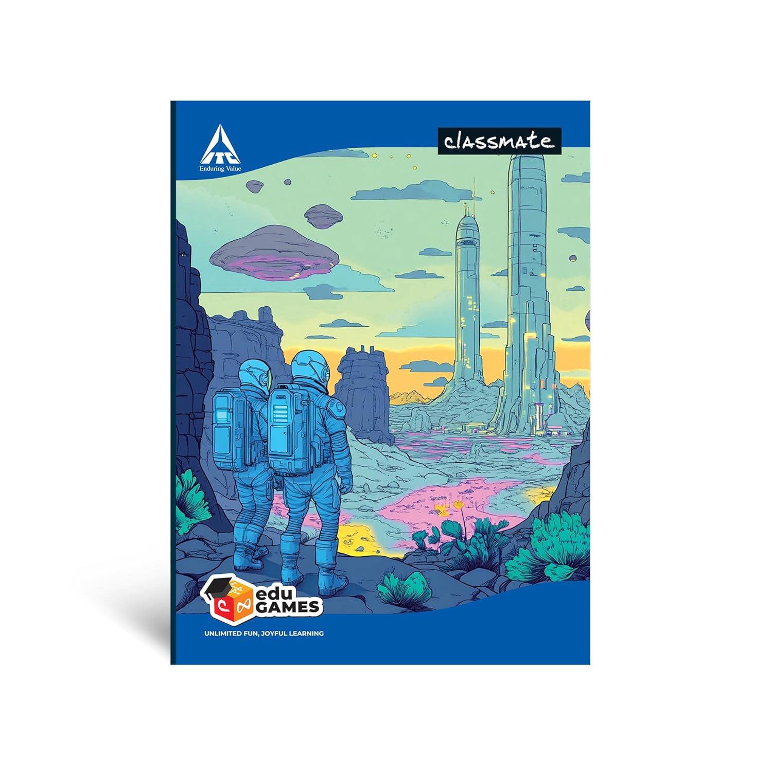 Classmate Long Notebook – 140 Pages, Single Line, 297mm x 210mm (Pack of 12)