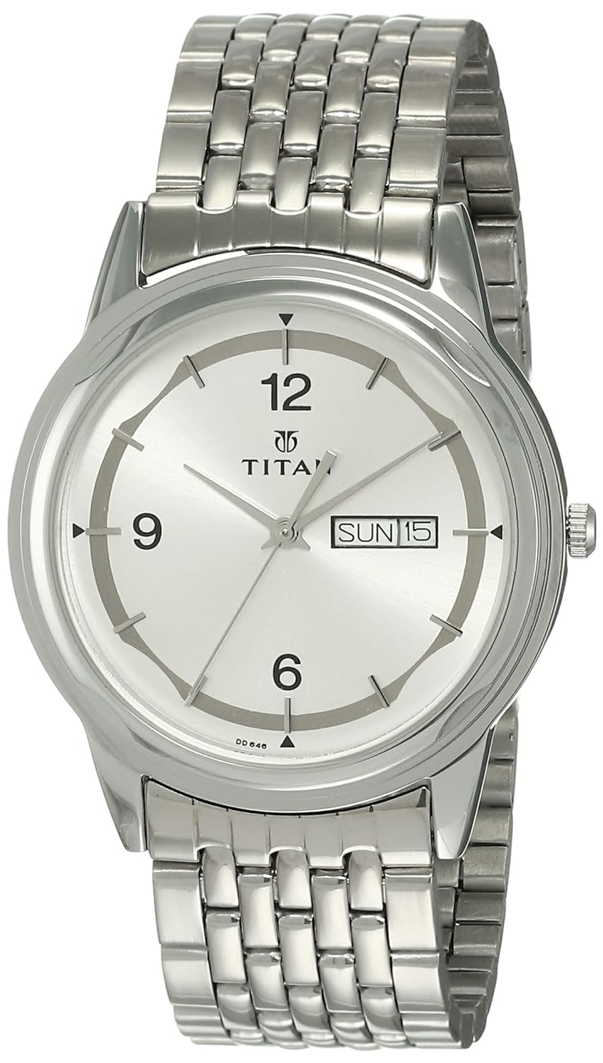 Titan Karishma Analog Silver Dial Men’s Watch -NK1638SM01 / NK1638SM01